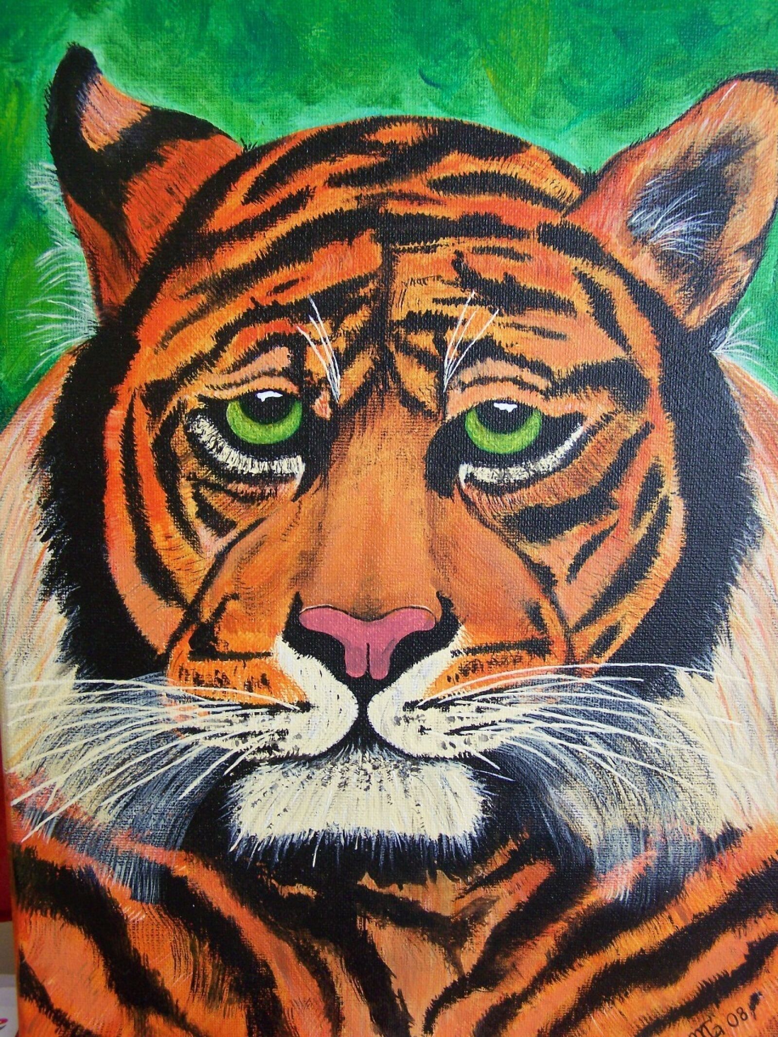 Kodak EASYSHARE Z710 ZOOM DIGITAL CAMERA sample photo. Tiger, wild, painted photography
