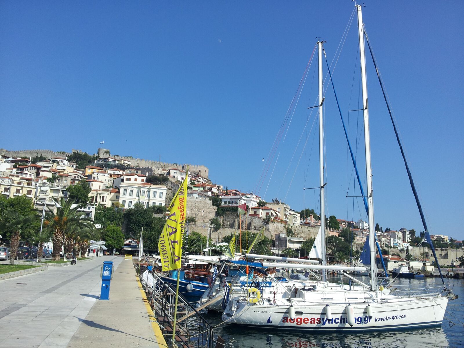 Samsung Galaxy S2 sample photo. Yacht, kavala, boat photography