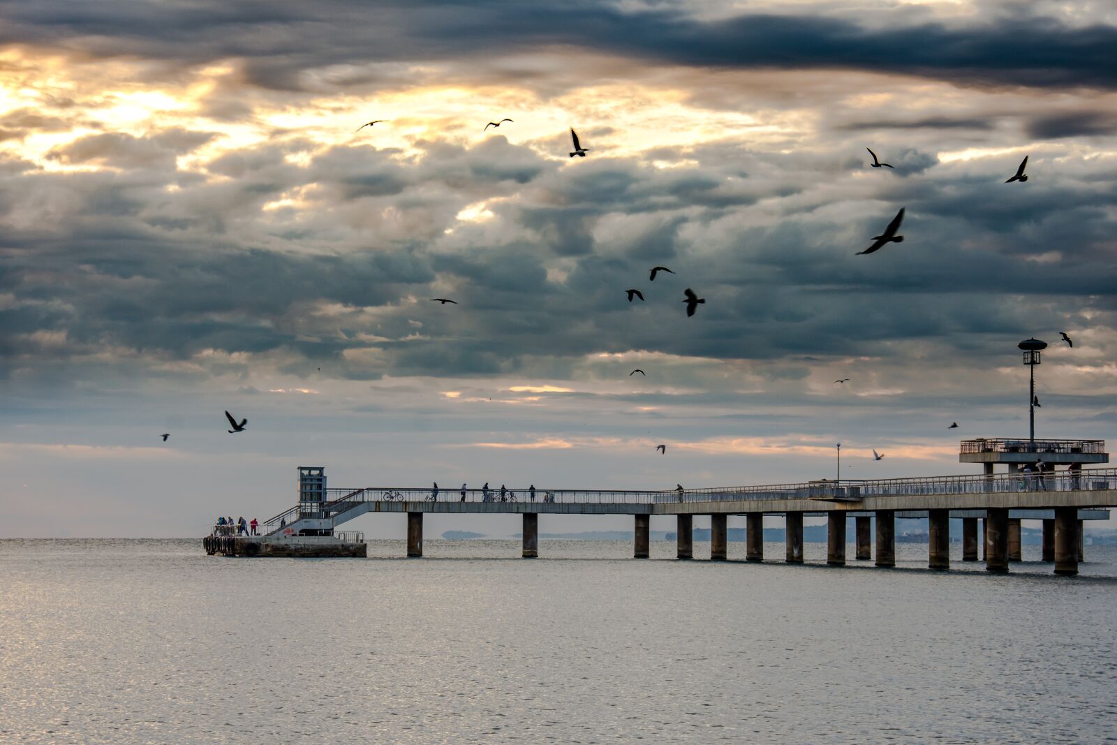 Nikon D7200 sample photo. Sunrise, sea, clouds photography