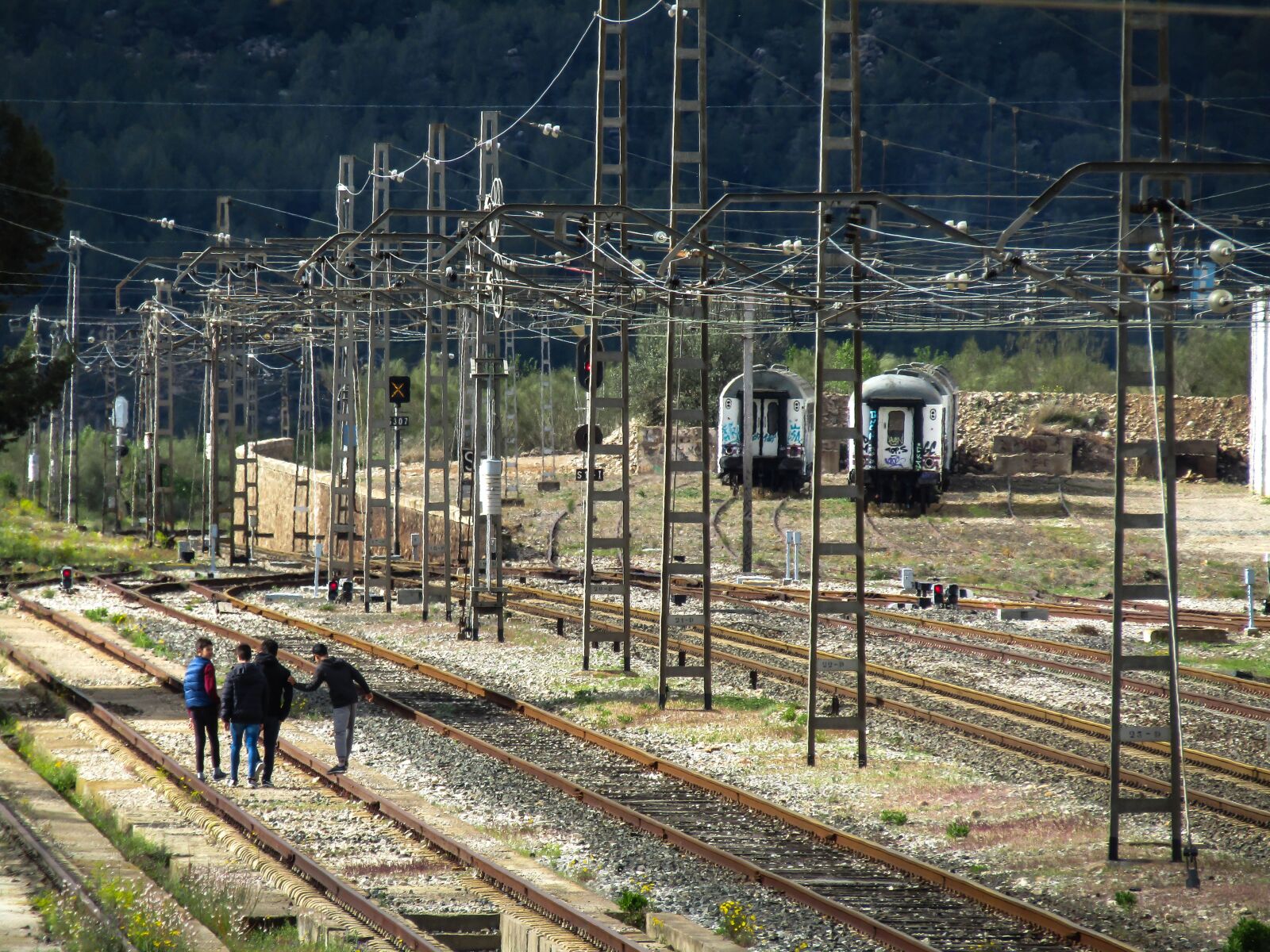 Canon PowerShot SX410 IS sample photo. Train, industry, railway line photography