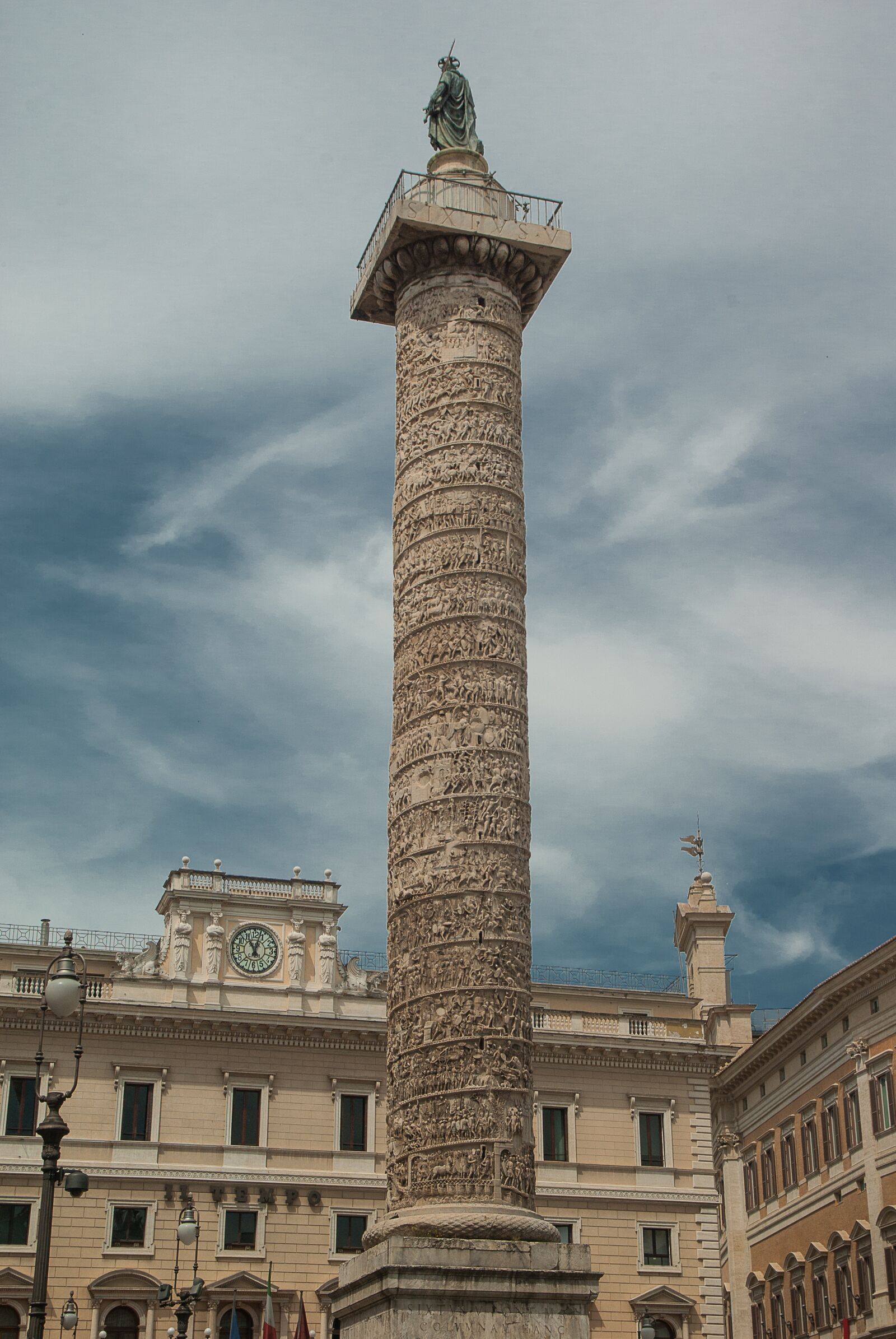 Pentax K10D sample photo. Rome, column, marc-aurèle photography