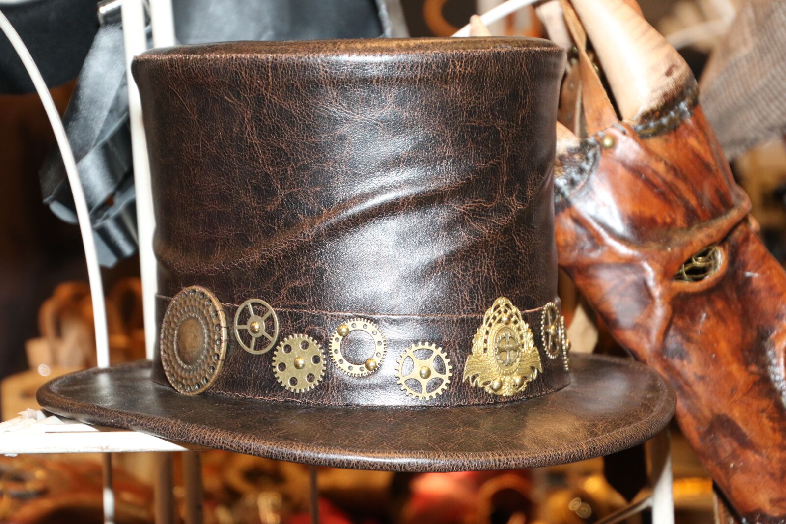 Canon EOS 7D Mark II sample photo. Steampunk, hat, topper photography