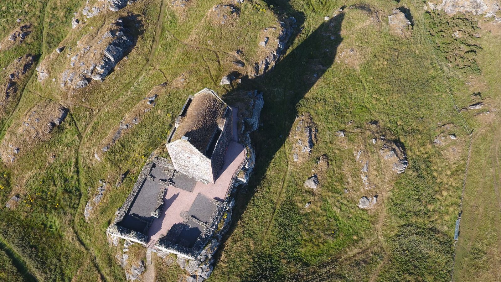 DJI FC330 sample photo. Smailholm tower, borders, scotland photography
