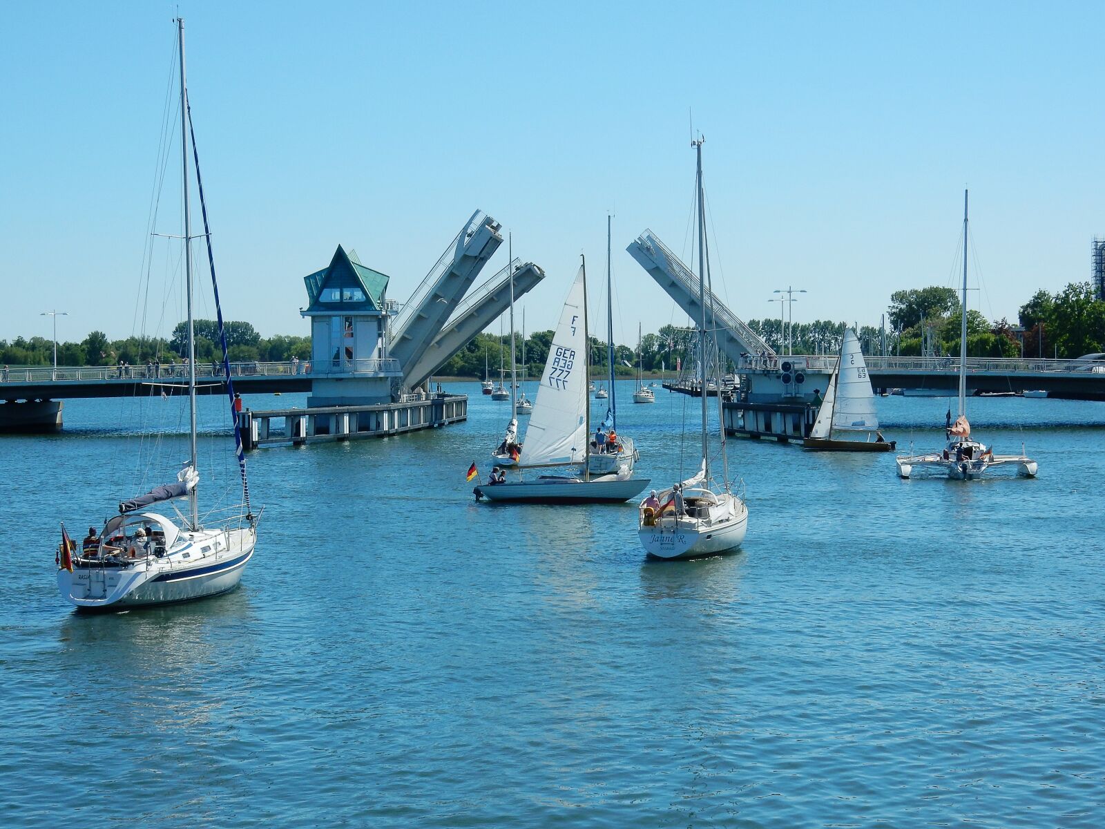 Nikon Coolpix S9900 sample photo. Kappeln, schlei, bascule bridge photography