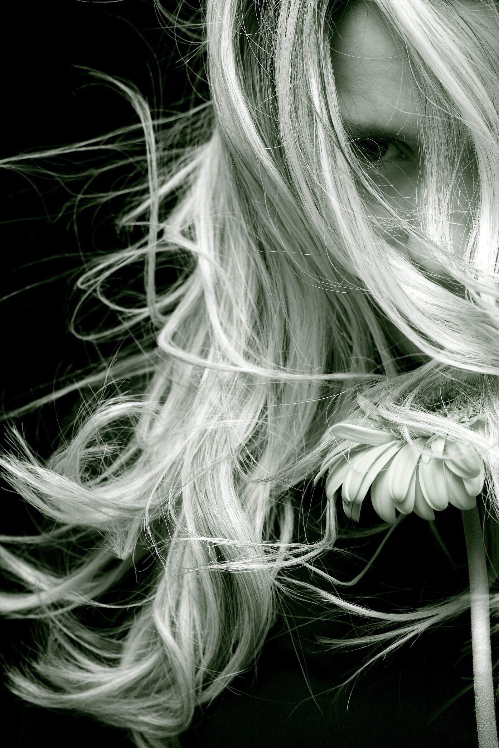 Canon EOS 40D sample photo. Woman, hair, emotional photography