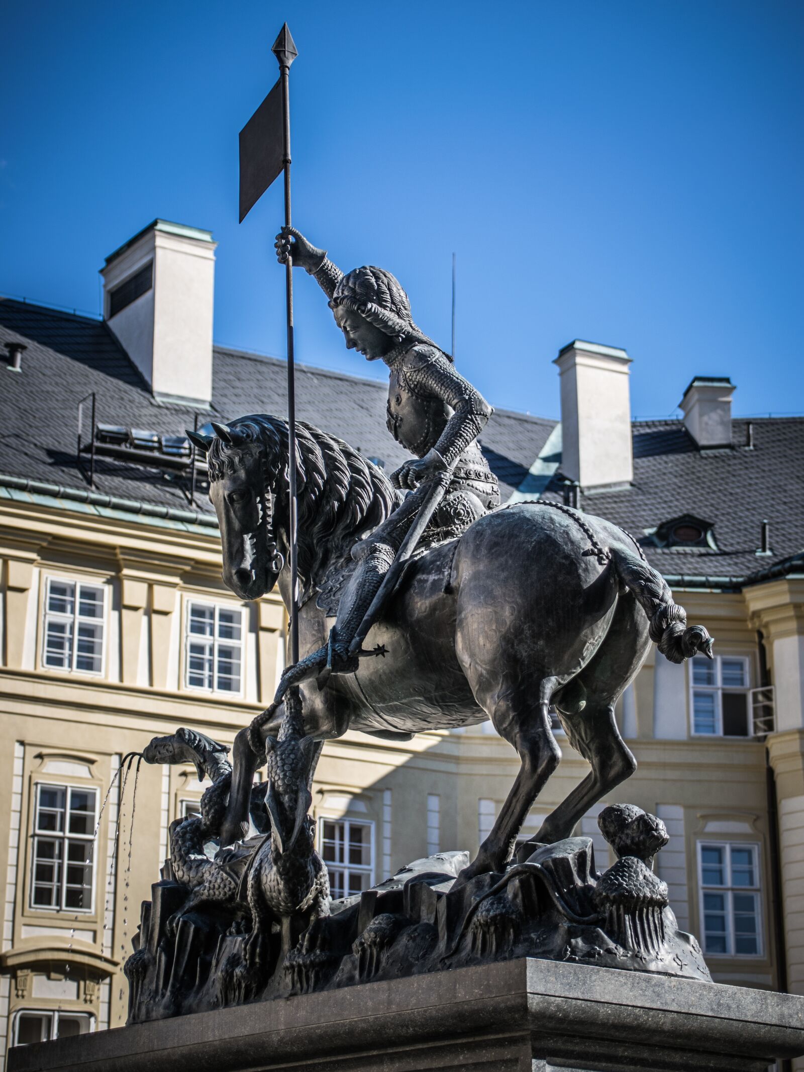 Nikon D5300 sample photo. Prague castle, statue, czech photography
