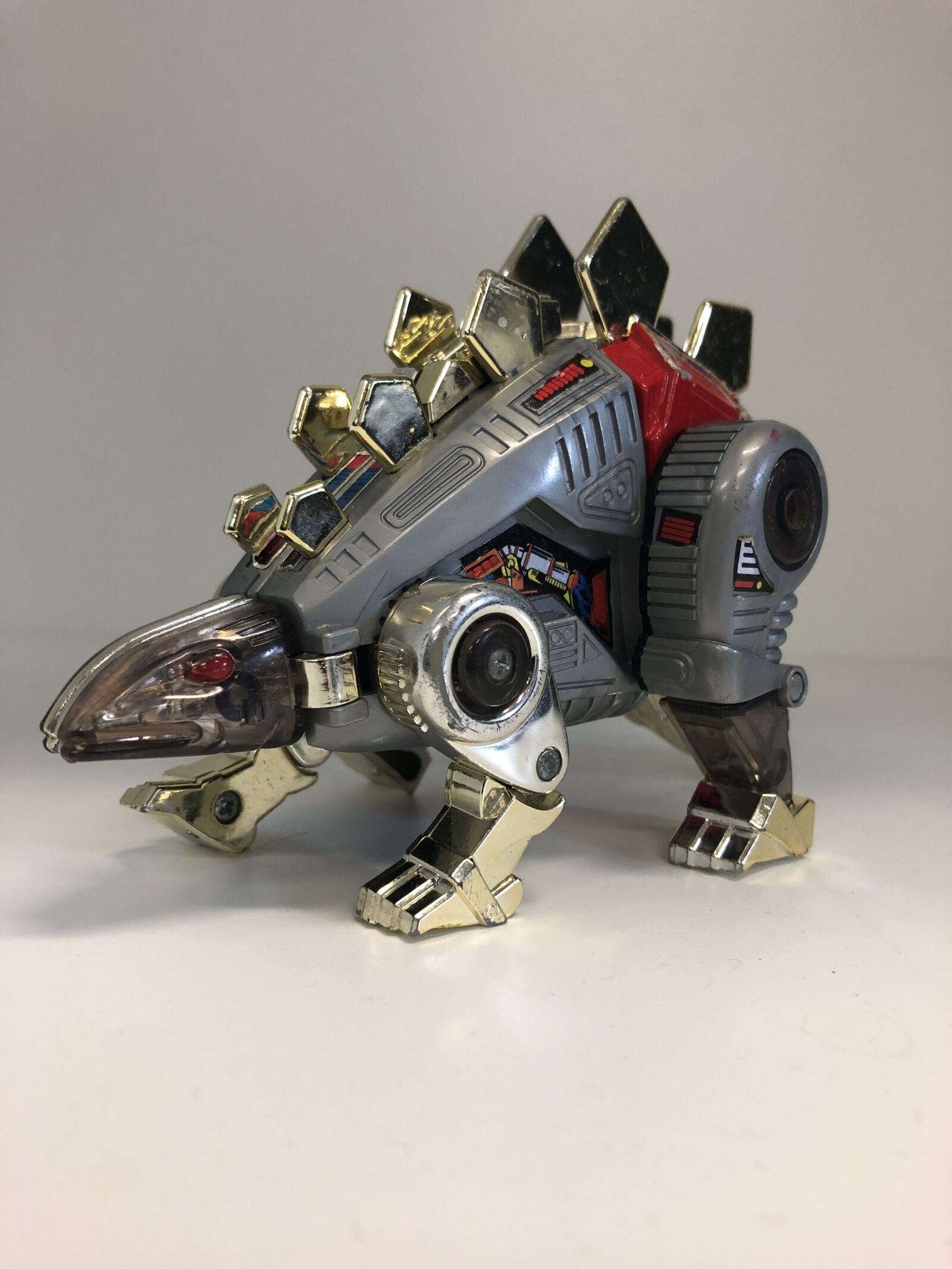 iPhone 8 Plus back dual camera 3.99mm f/1.8 sample photo. Dinobot, transformer, vintage toys photography