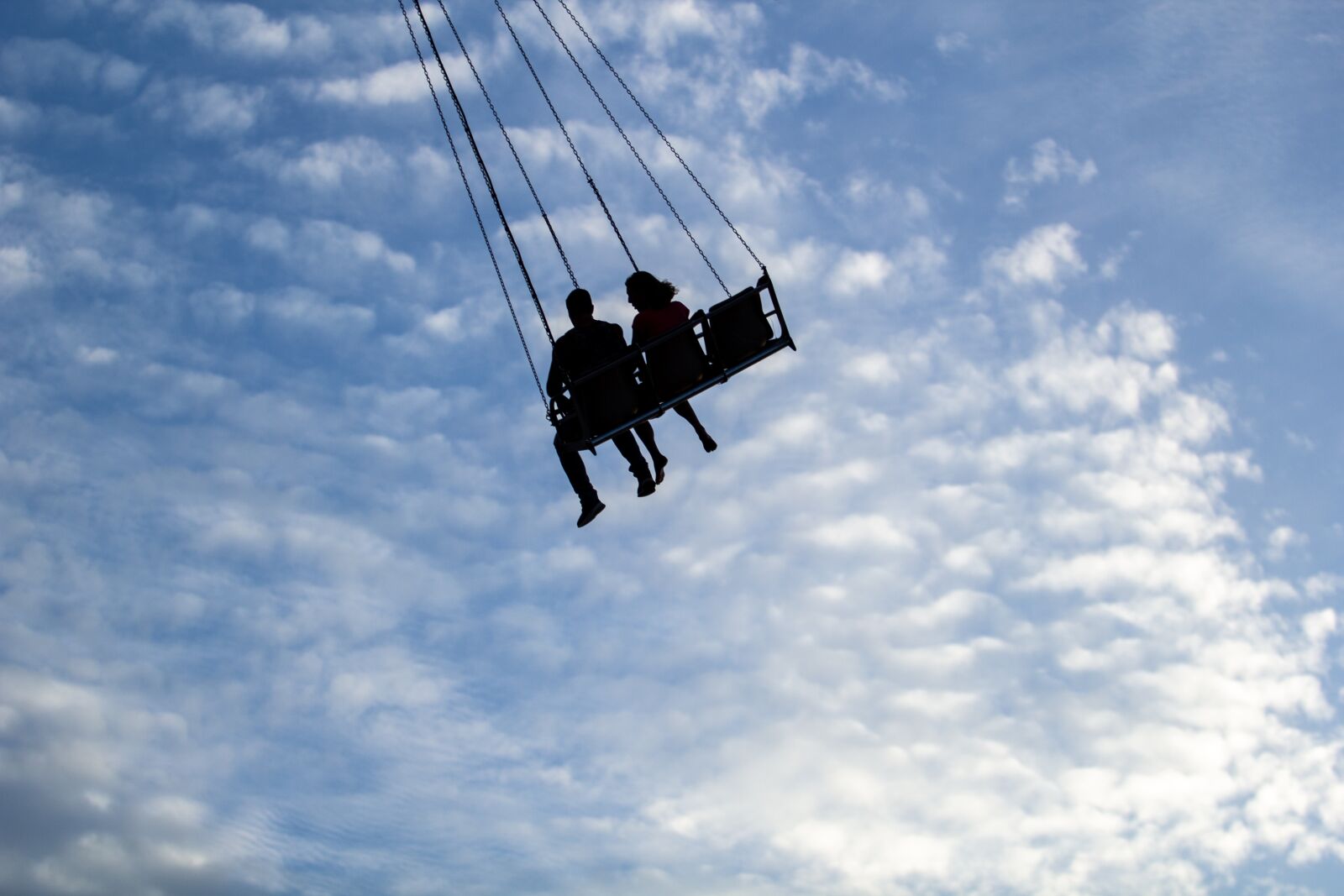 Canon EOS 60D + Canon EF 70-200mm F2.8L USM sample photo. Silhouette, swings, sky photography