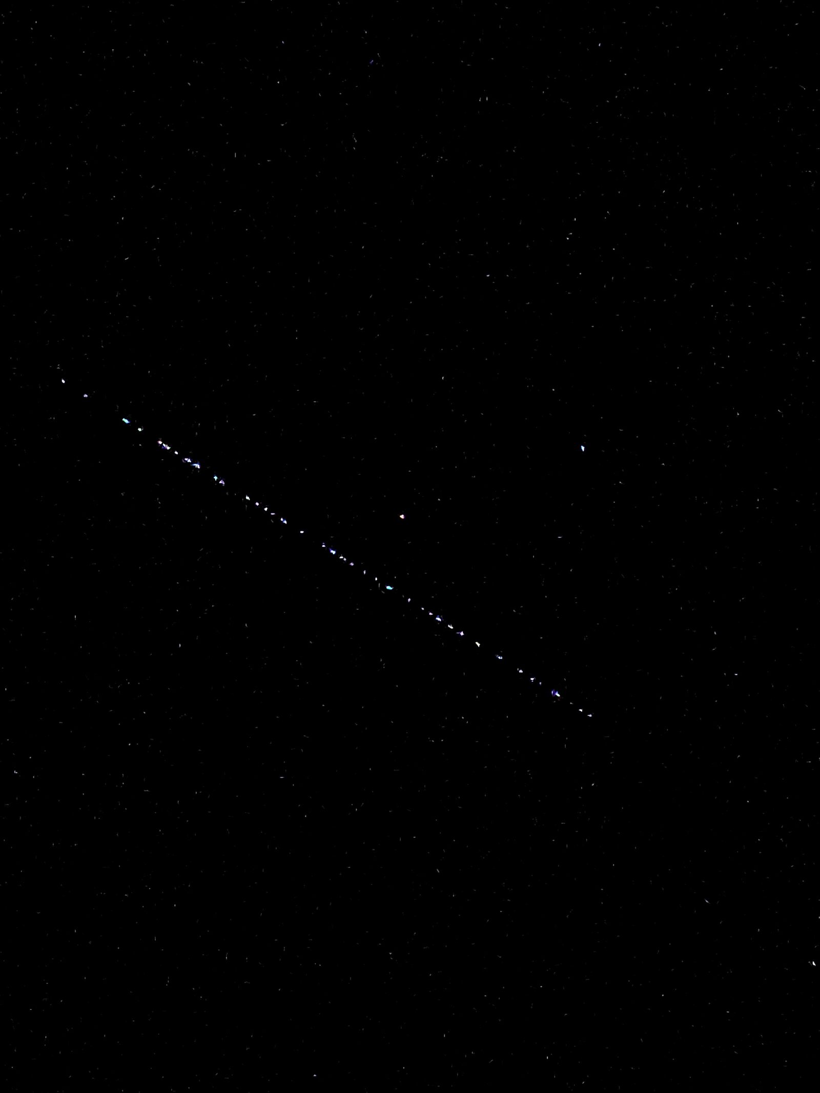OnePlus GM1903 sample photo. Starlink, satellite, space photography