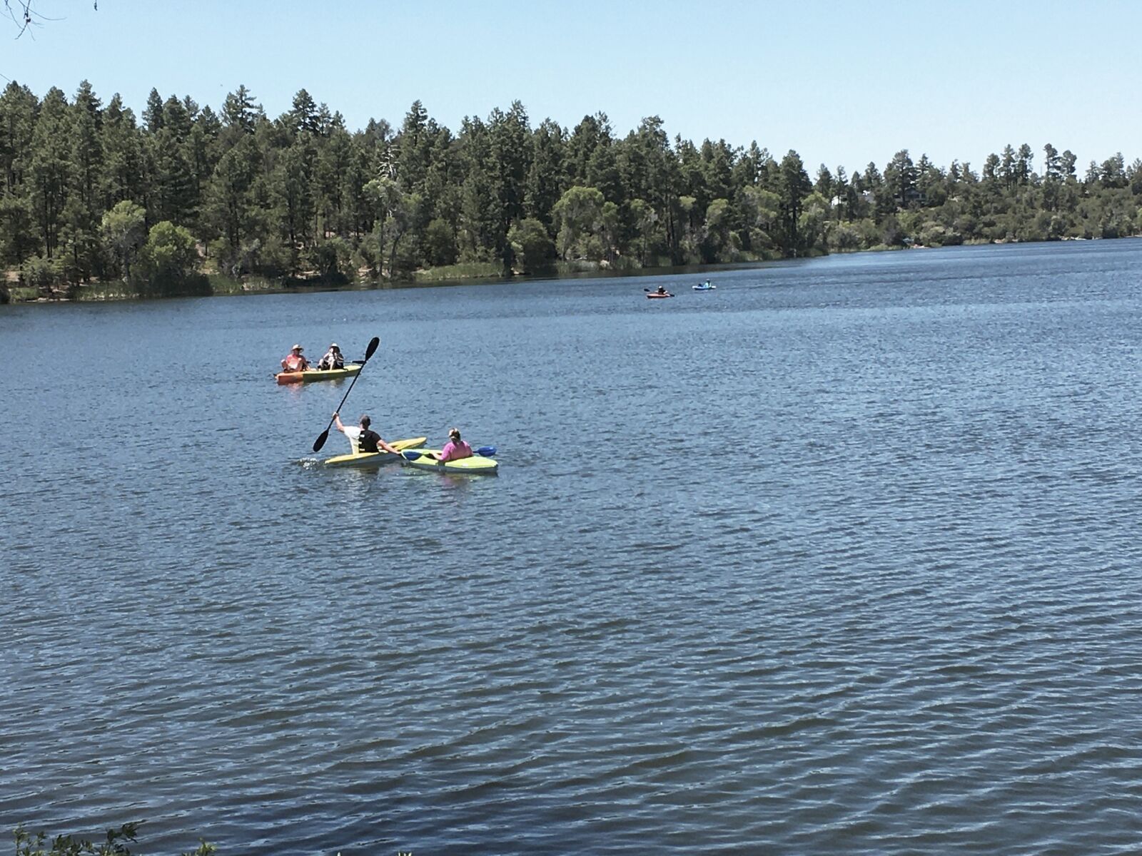 iPhone SE back camera 4.15mm f/2.2 sample photo. Kayak, kayaking, lake boating photography