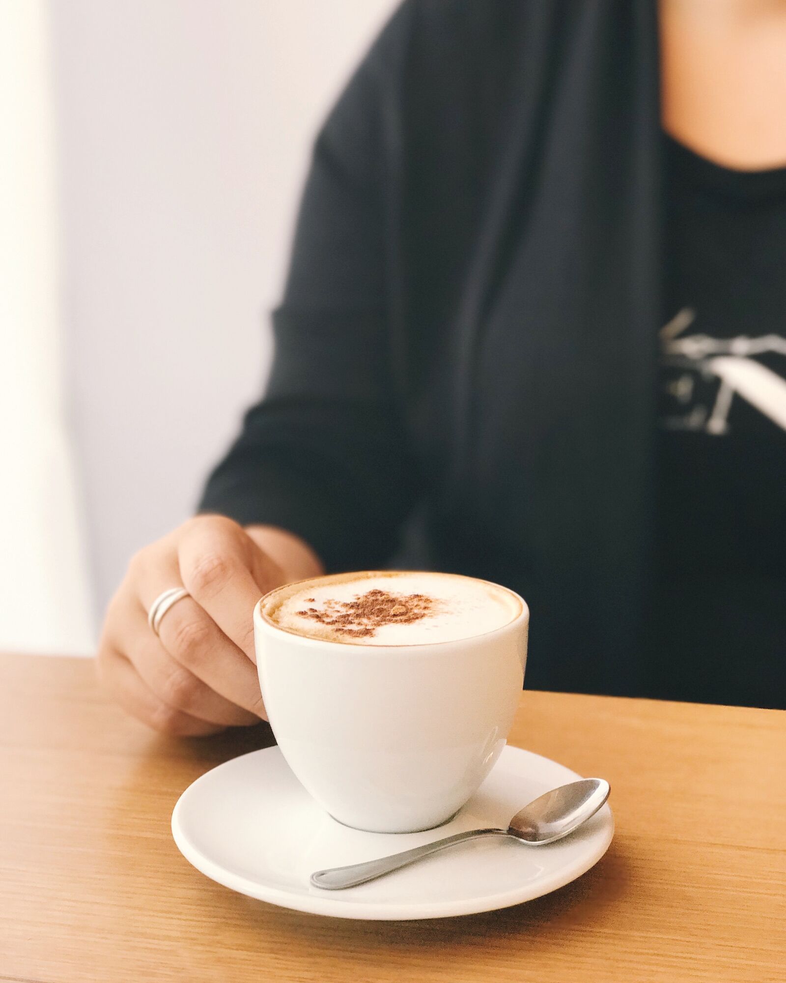 iPhone 7 Plus back dual camera 6.6mm f/2.8 sample photo. Blur, breakfast, caffeine, close photography