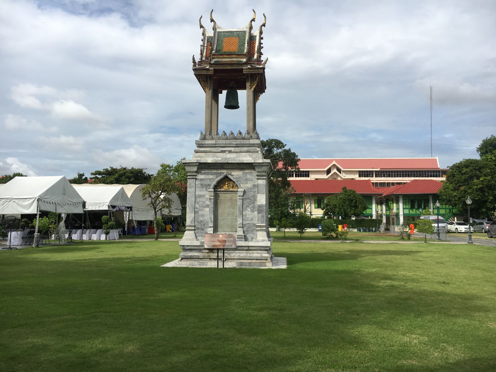 iPhone 6s back camera 4.15mm f/2.2 sample photo. Structure, bell, thailand photography