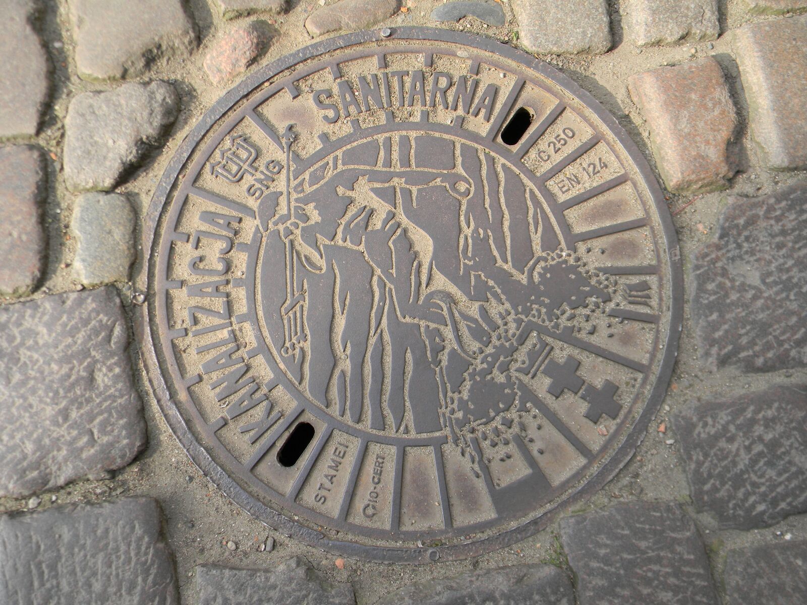 Nikon Coolpix L110 sample photo. Manhole, sewerage, way photography