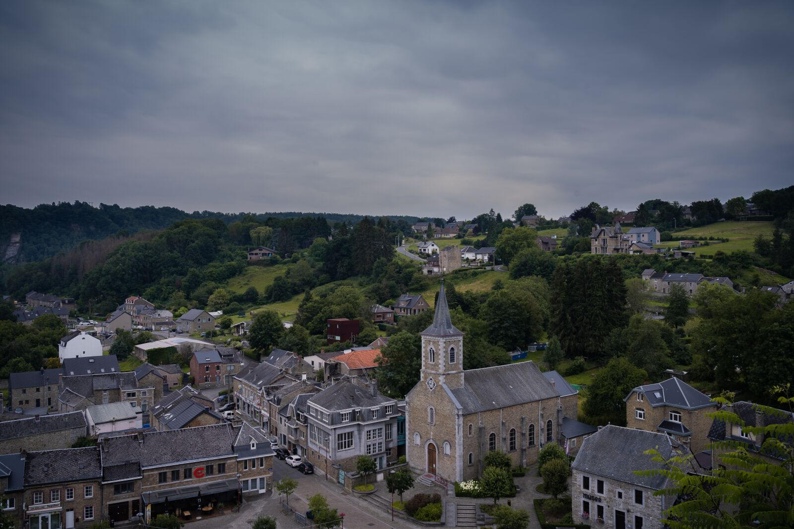 Sony a7 III + Sony FE 24-105mm F4 G OSS sample photo. Town, trees, buildings photography