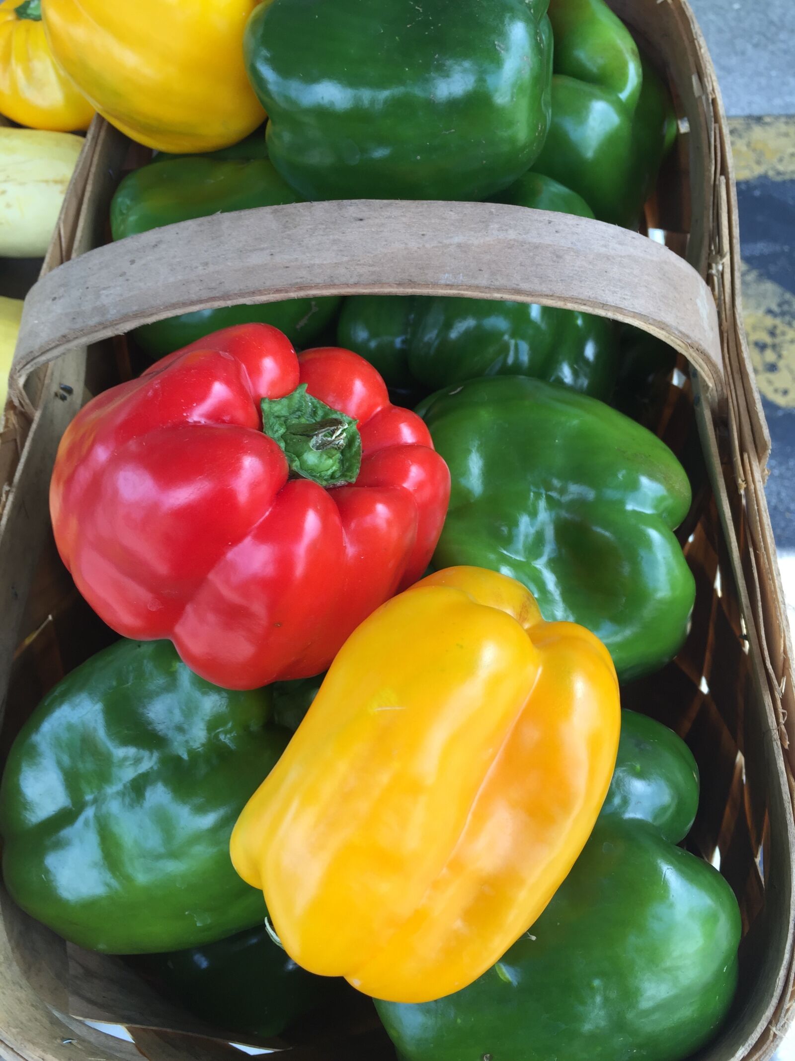 Apple iPhone 6 sample photo. Peppers, green pepper, red photography