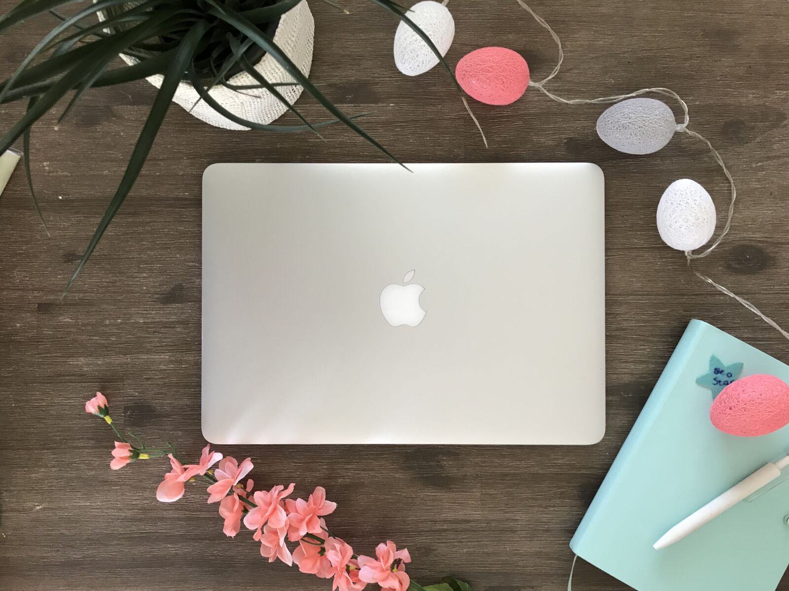Apple iPhone 7 sample photo. Macbook, easter, work photography