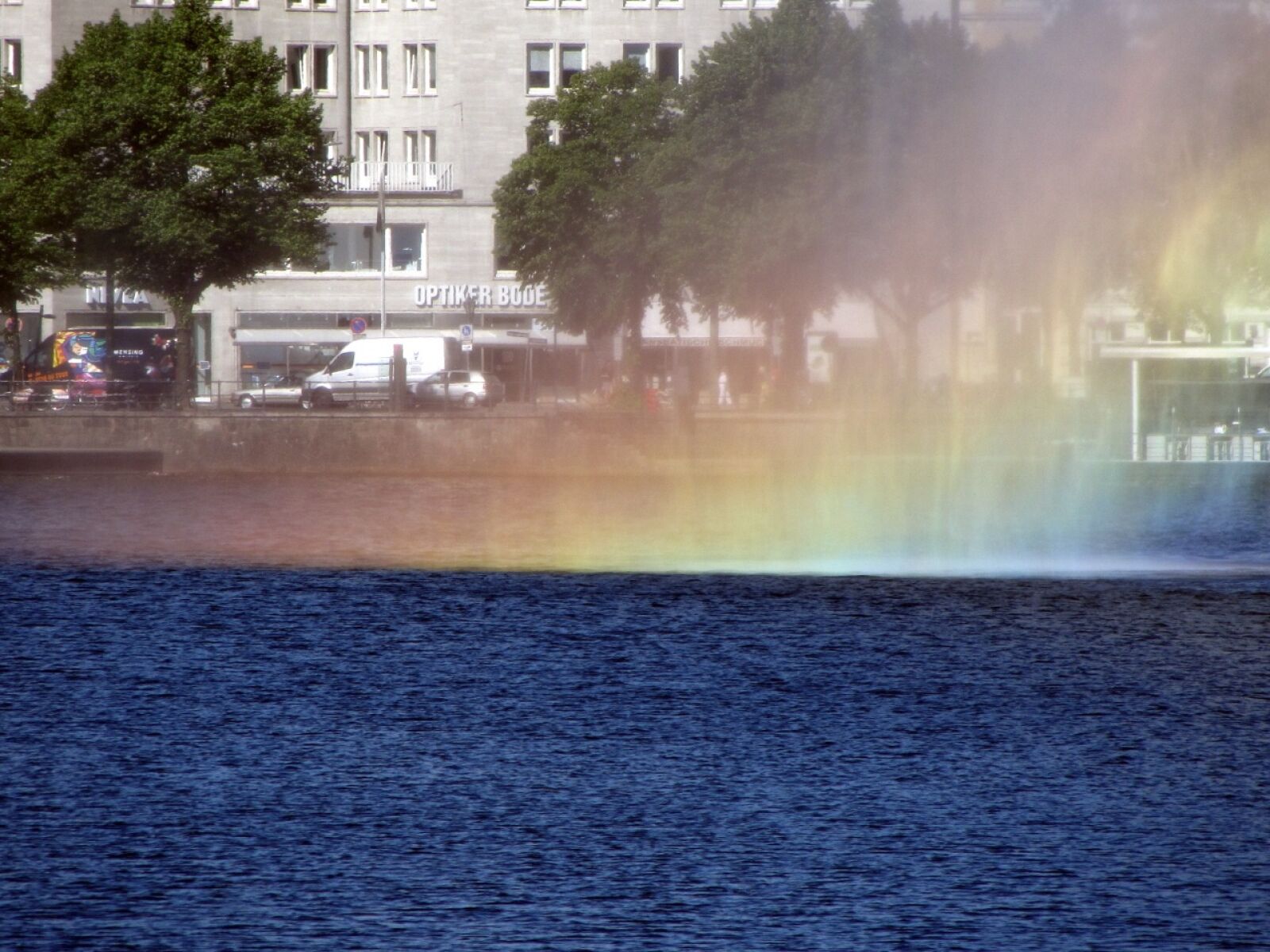 Canon PowerShot SX220 HS sample photo. Hamburg, innenalster, fountain photography