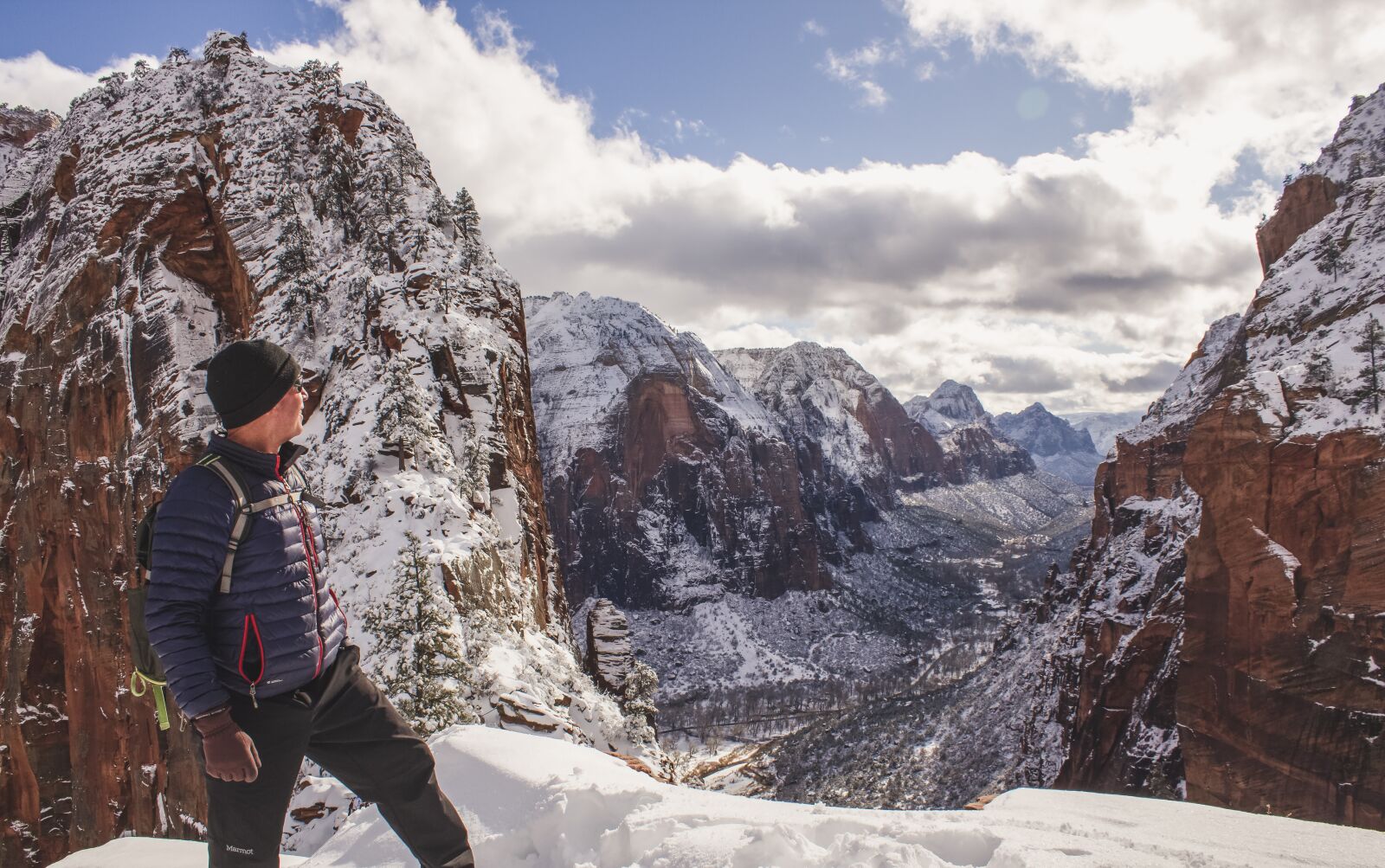 Canon EOS 600D (Rebel EOS T3i / EOS Kiss X5) sample photo. Zion, snow, angels landing photography