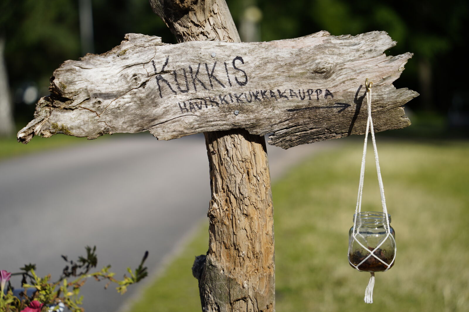 Sony a7R IV sample photo. Wooden sign photography