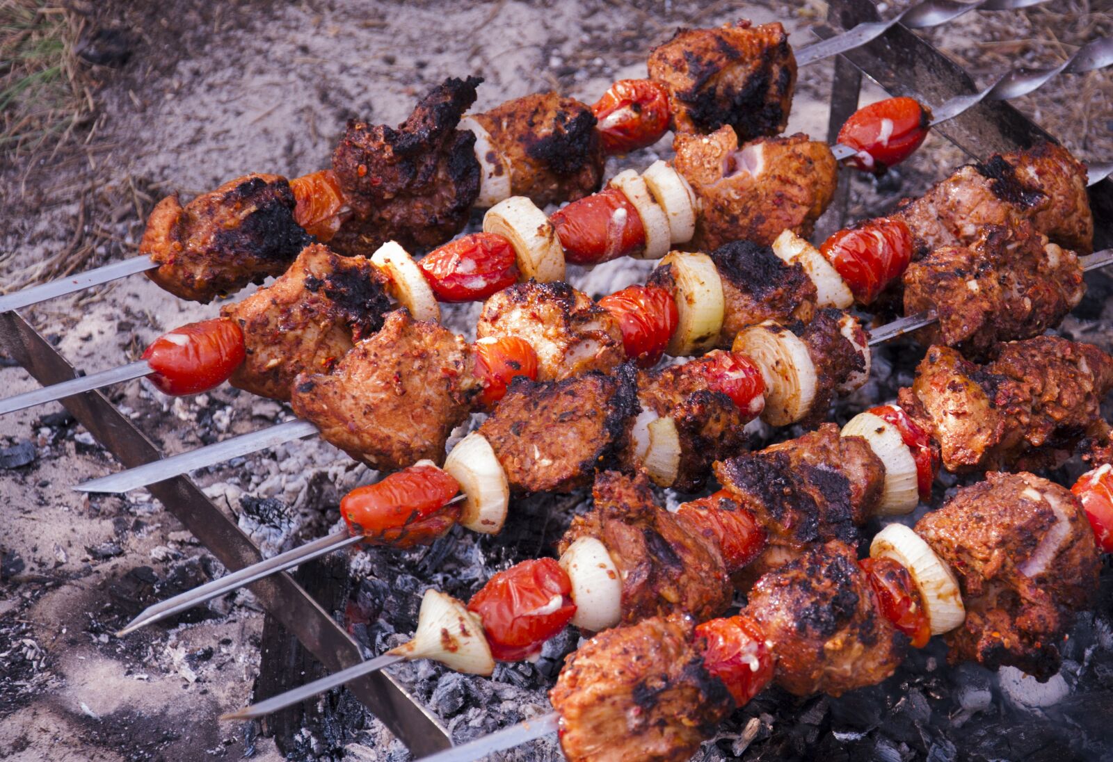 Nikon D90 sample photo. Meat, kebab, barbecue photography