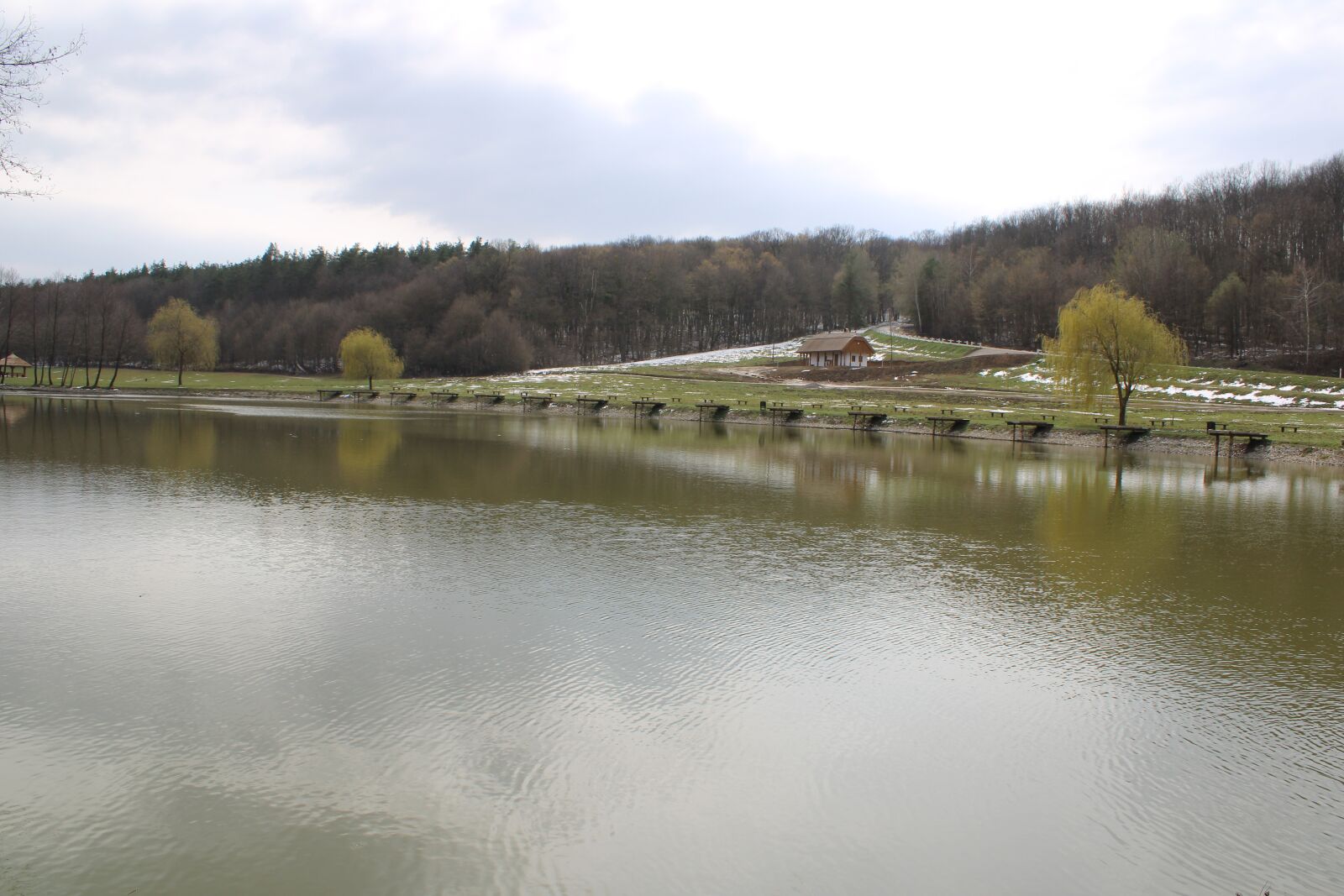 Canon EOS 2000D (EOS Rebel T7 / EOS Kiss X90 / EOS 1500D) sample photo. Hill, lake, forest photography