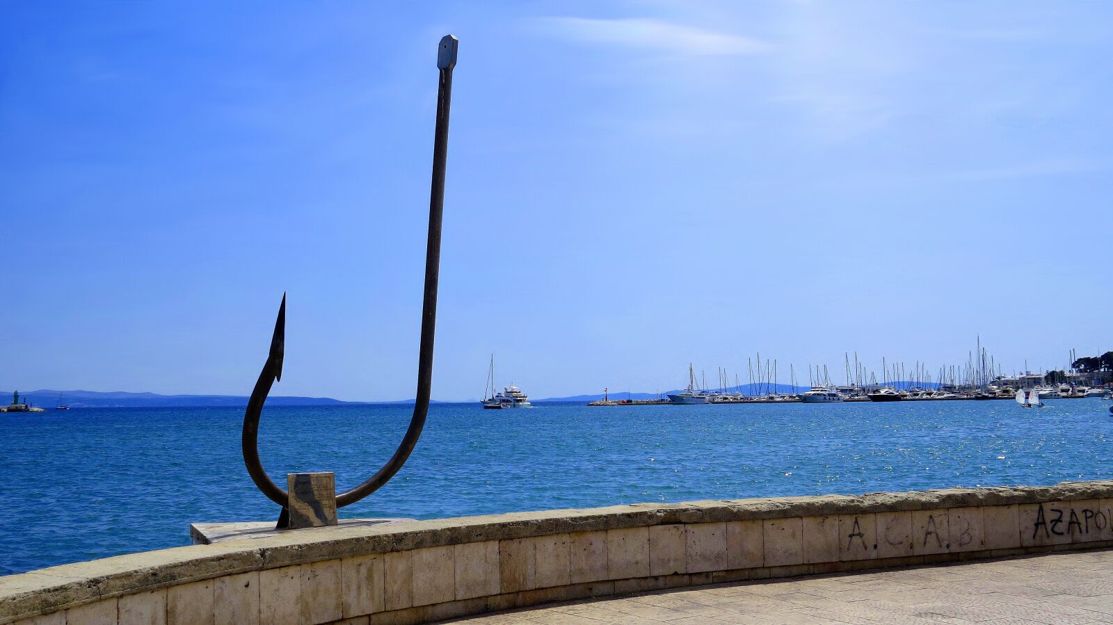 Canon PowerShot SX50 HS sample photo. Anchor, hook, sea photography