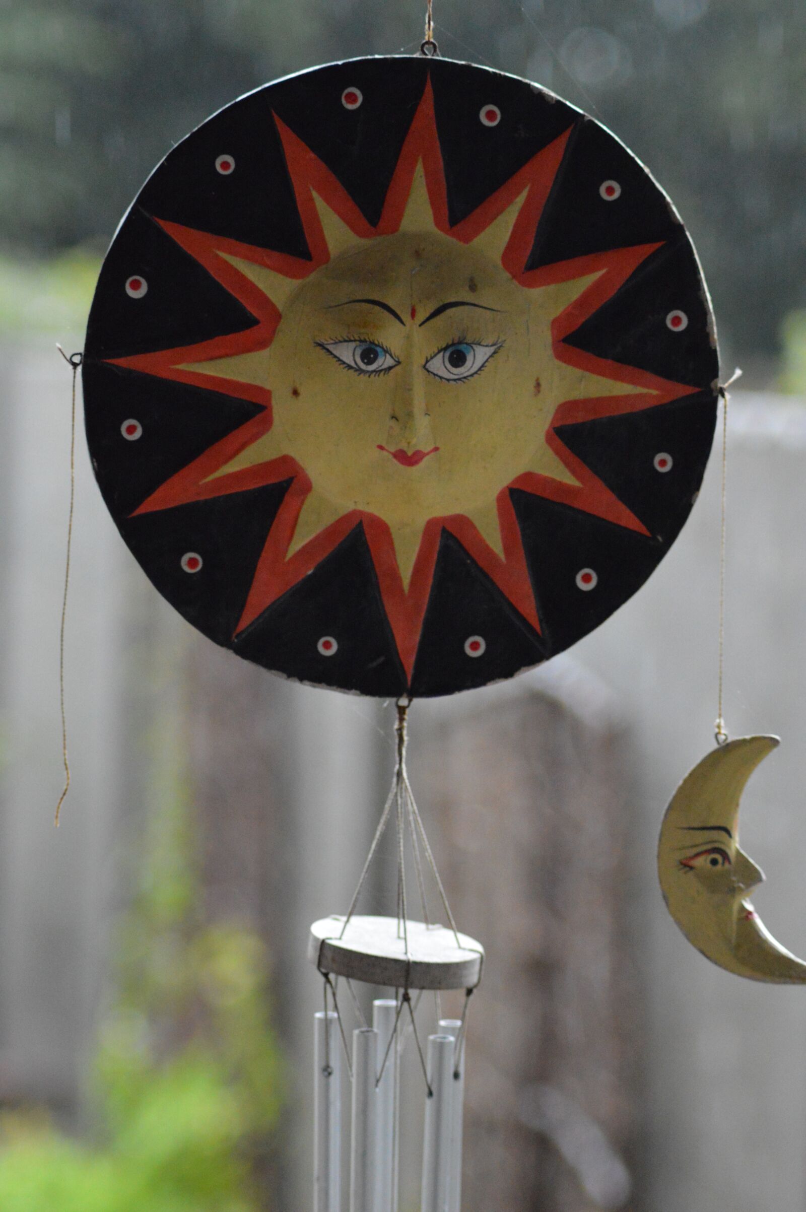 Nikon D3200 sample photo. Windbel, sun, moon photography