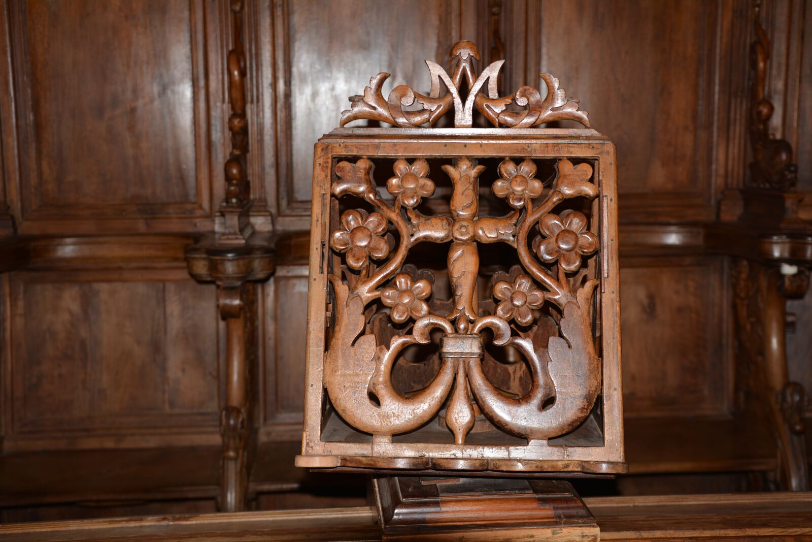 Nikon D7100 sample photo. Lectern, chartreuse, trisulti photography