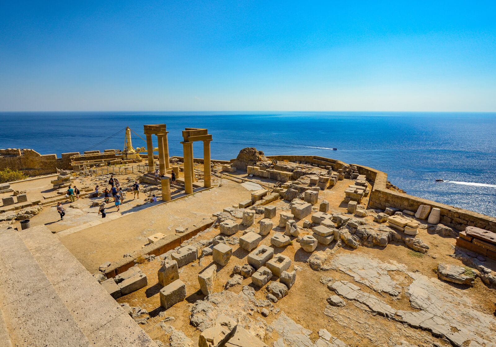 Nikon D5200 sample photo. Lindos, greek, temple photography
