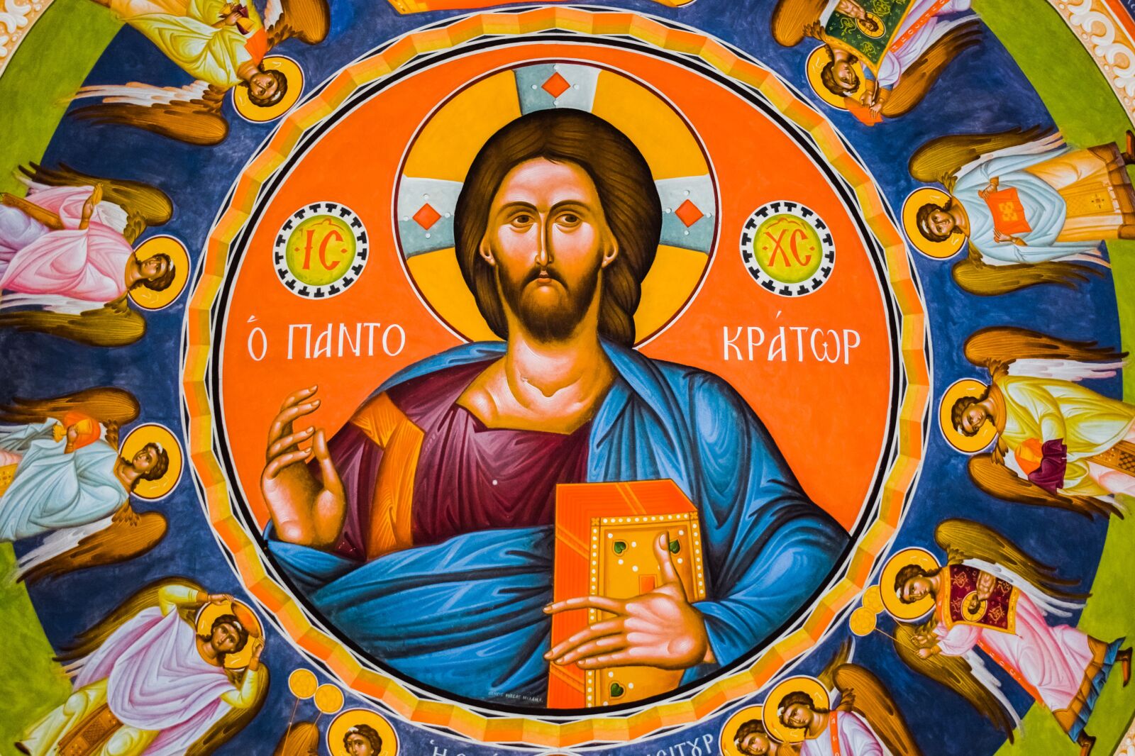 Nikon D3300 sample photo. Pantocrator, jesus christ, angels photography
