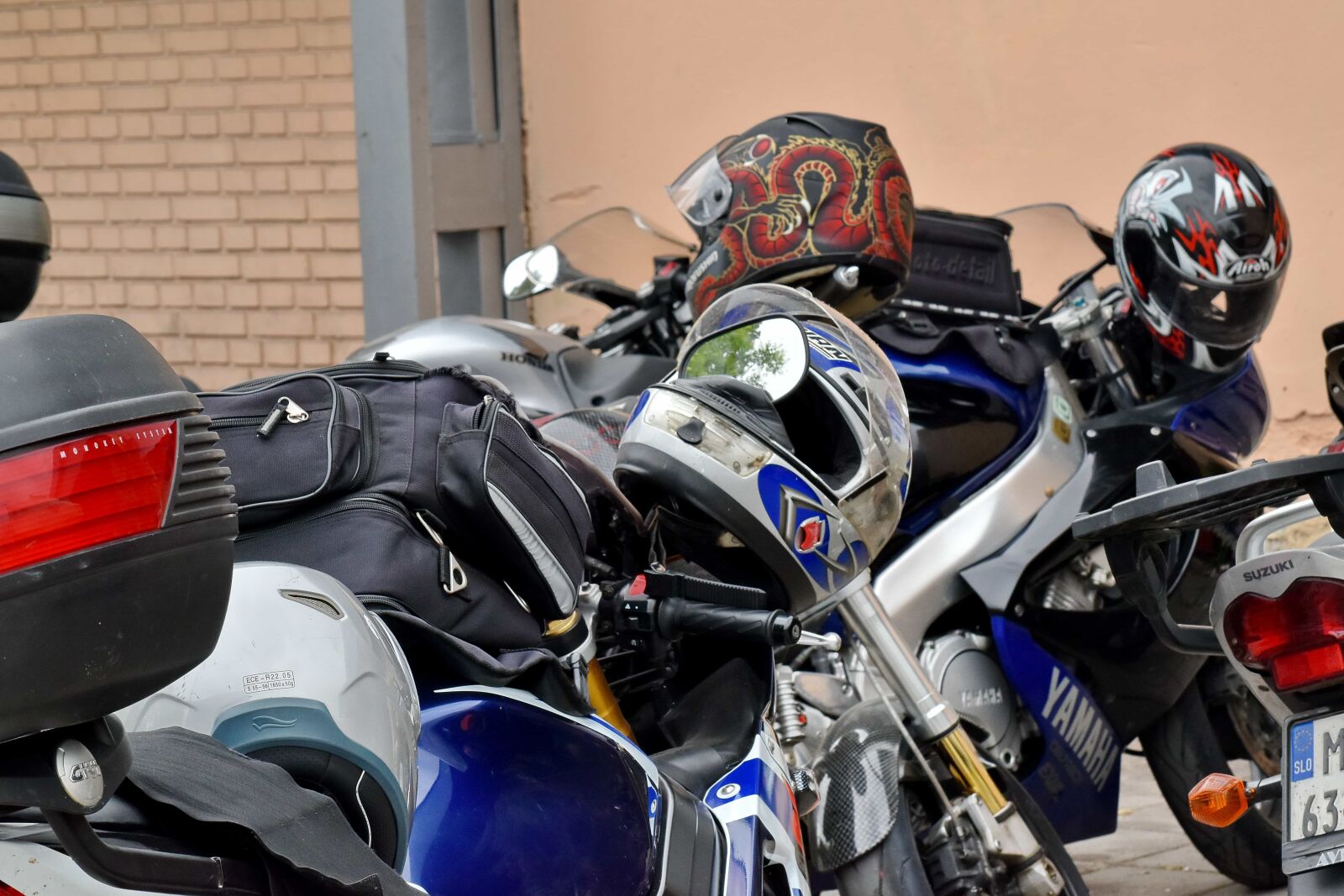 Nikon D5500 sample photo. Motorcycle, parking lot, vehicle photography