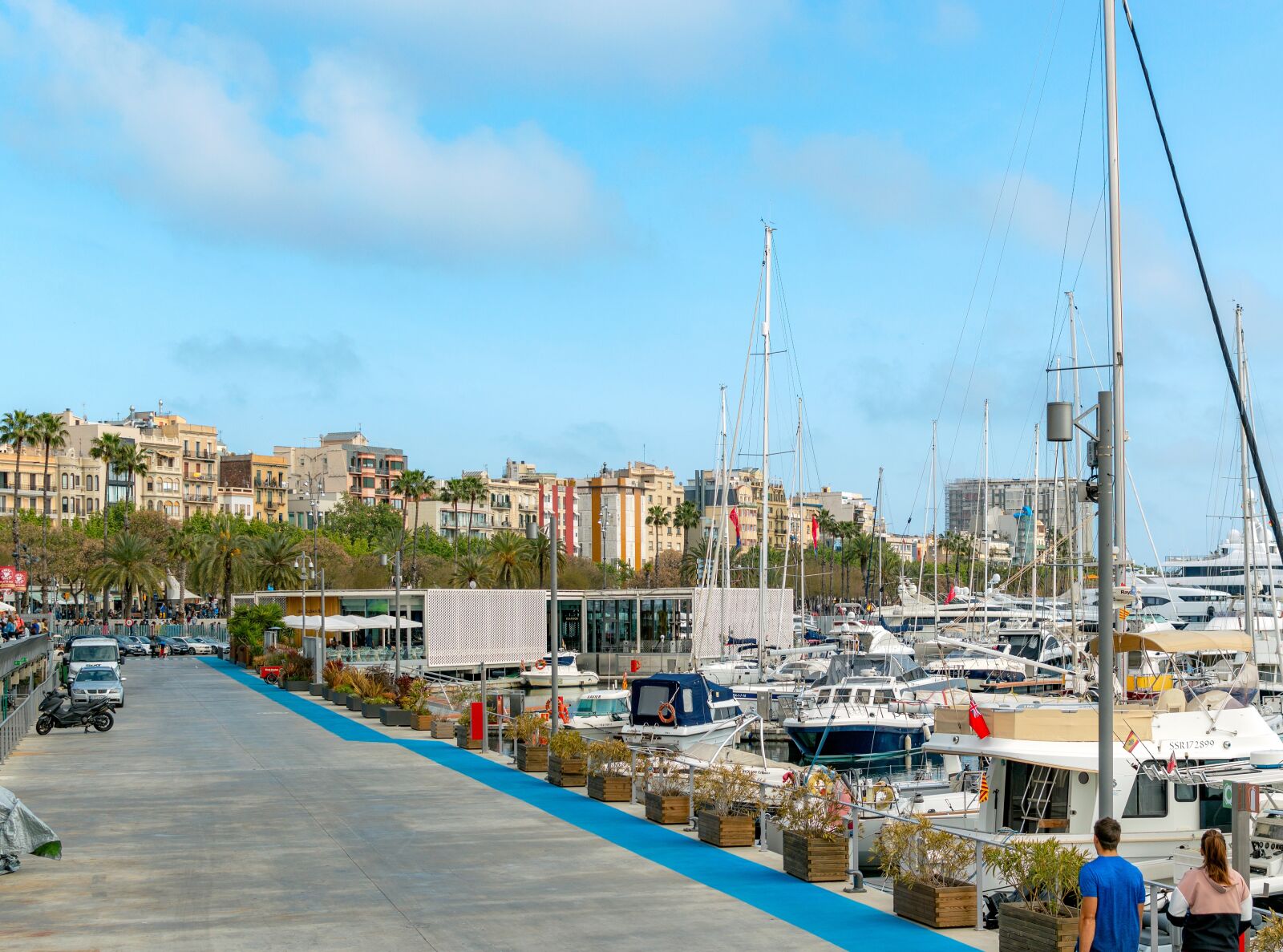 Nikon D3200 sample photo. Barcelona, marina, pier photography