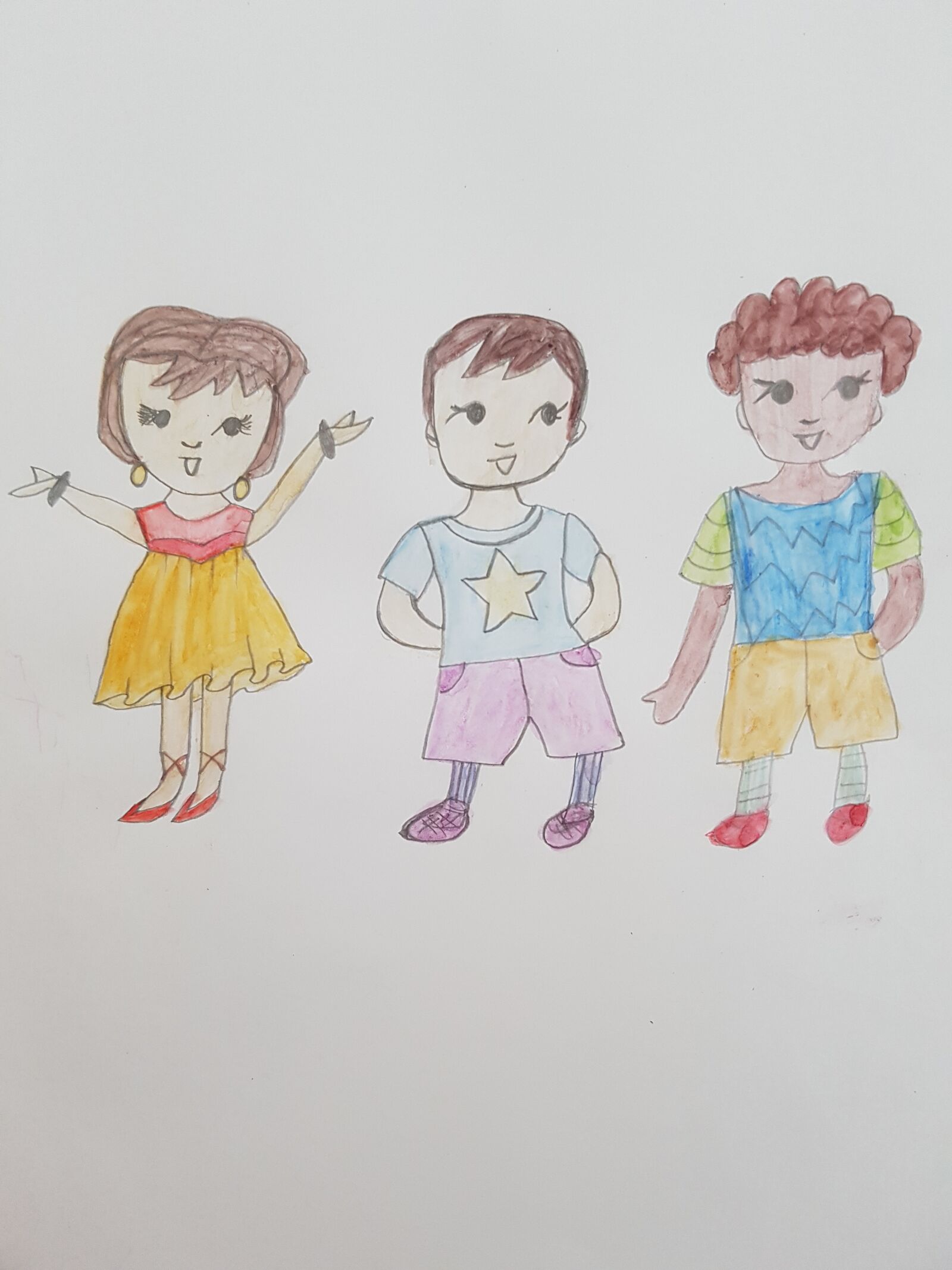 Samsung Galaxy S7 Edge sample photo. Hand drawn children, happy photography