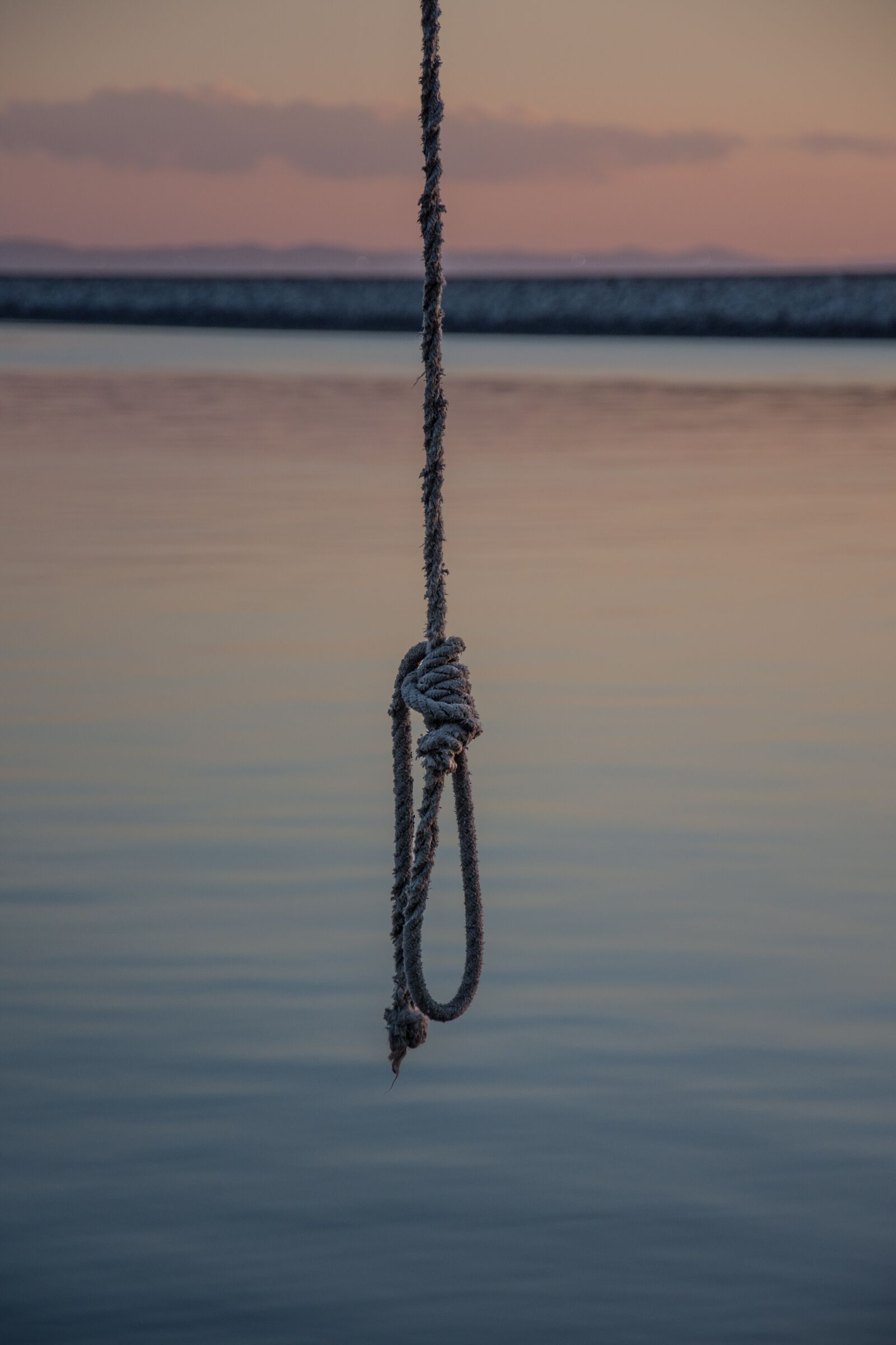 Nikon D7200 sample photo. Rope, sea, hang photography