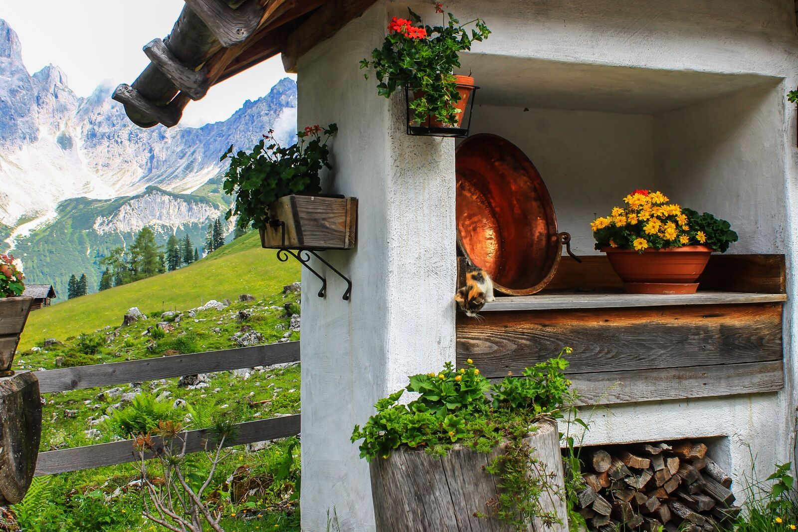 Canon EOS 1100D (EOS Rebel T3 / EOS Kiss X50) sample photo. Alps, vernacular architecture, mountains photography