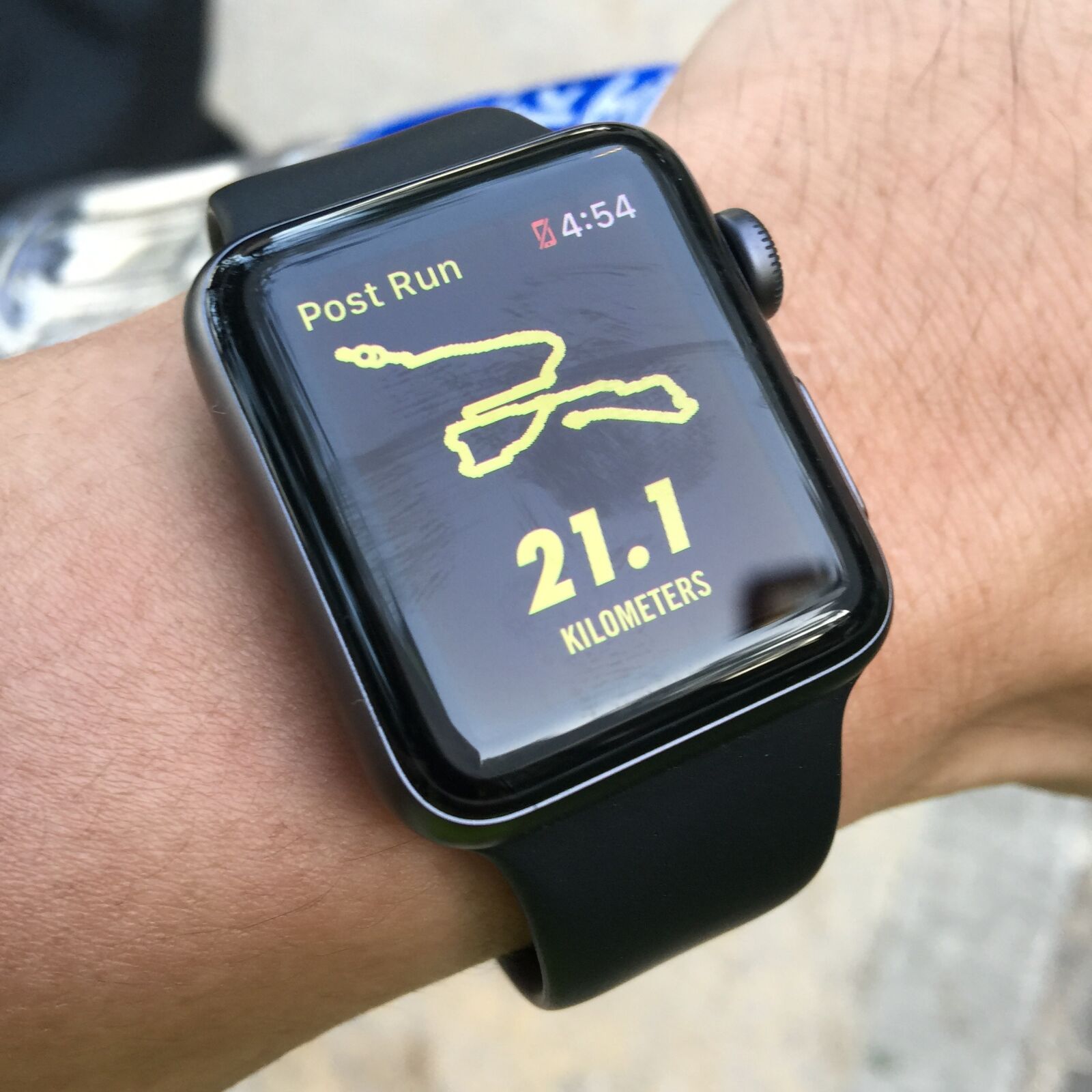 iPhone 6 Plus back camera 4.15mm f/2.2 sample photo. Watch, running, half-marathon photography