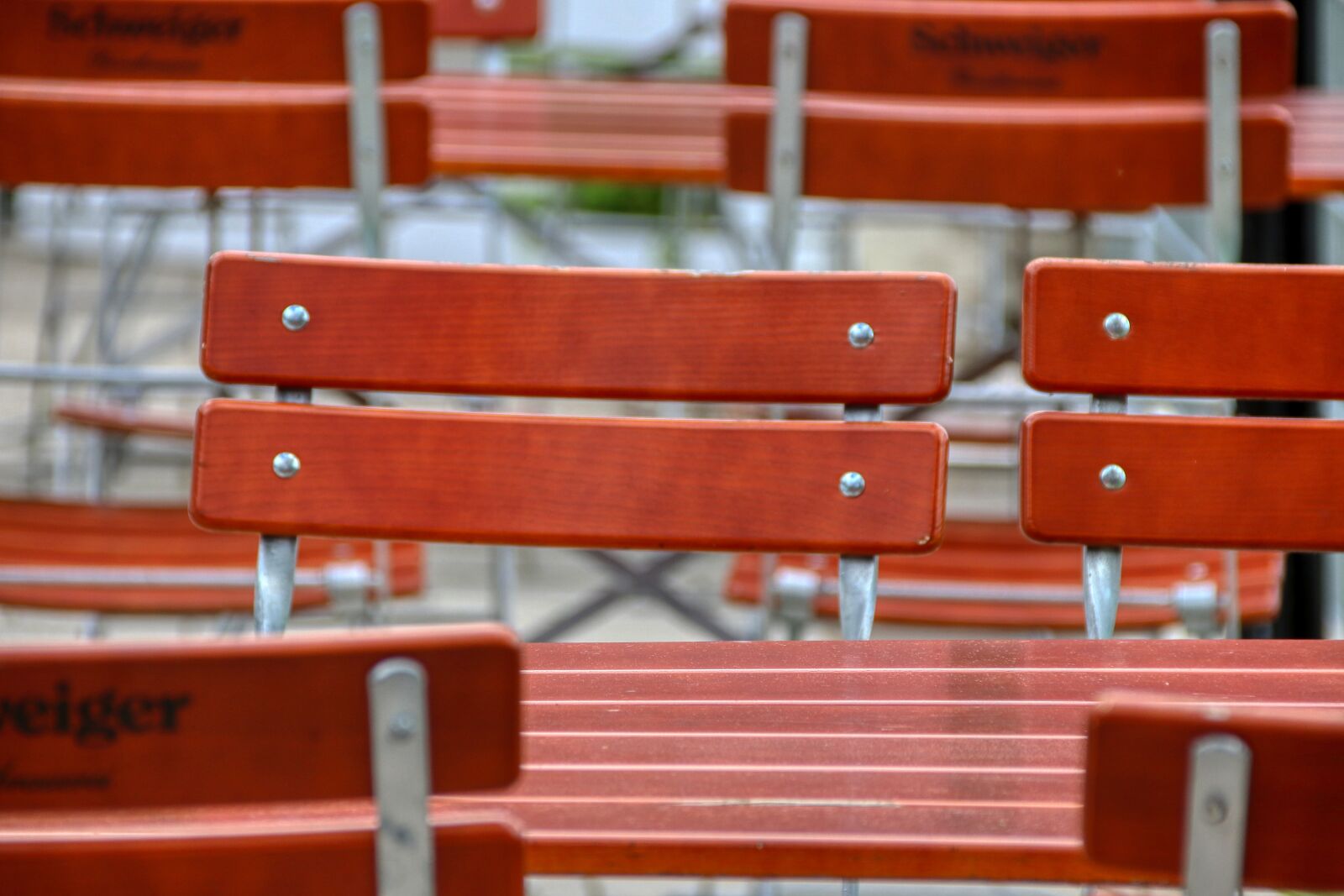 Canon EOS 80D sample photo. Beer garden, empty, seat photography