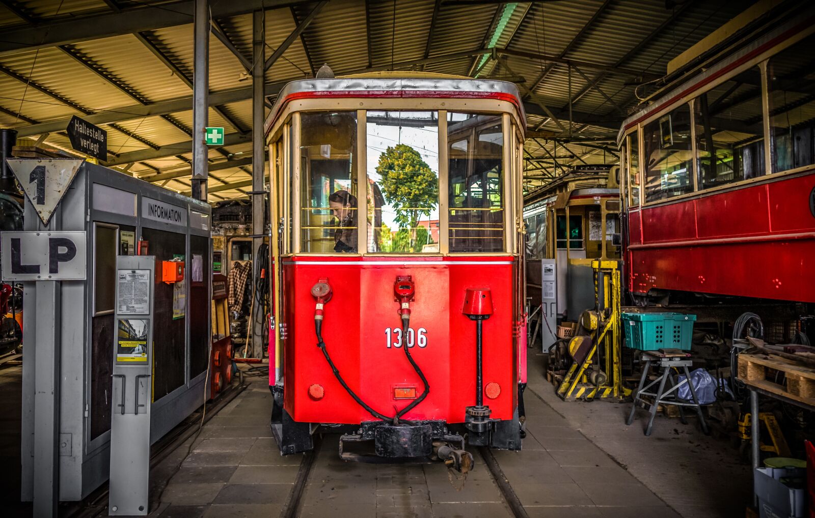 Sony a7 II + Sony FE 28-70mm F3.5-5.6 OSS sample photo. Tram, hall, workshop photography