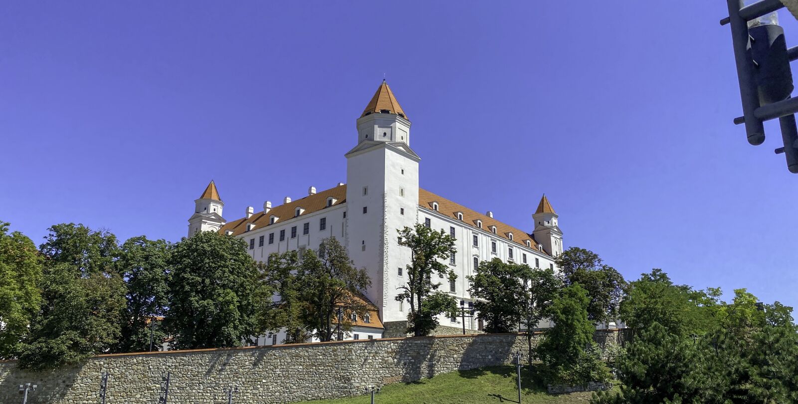 iPhone 11 Pro Max back triple camera 4.25mm f/1.8 sample photo. Bratislava castle, castle, bratislava photography