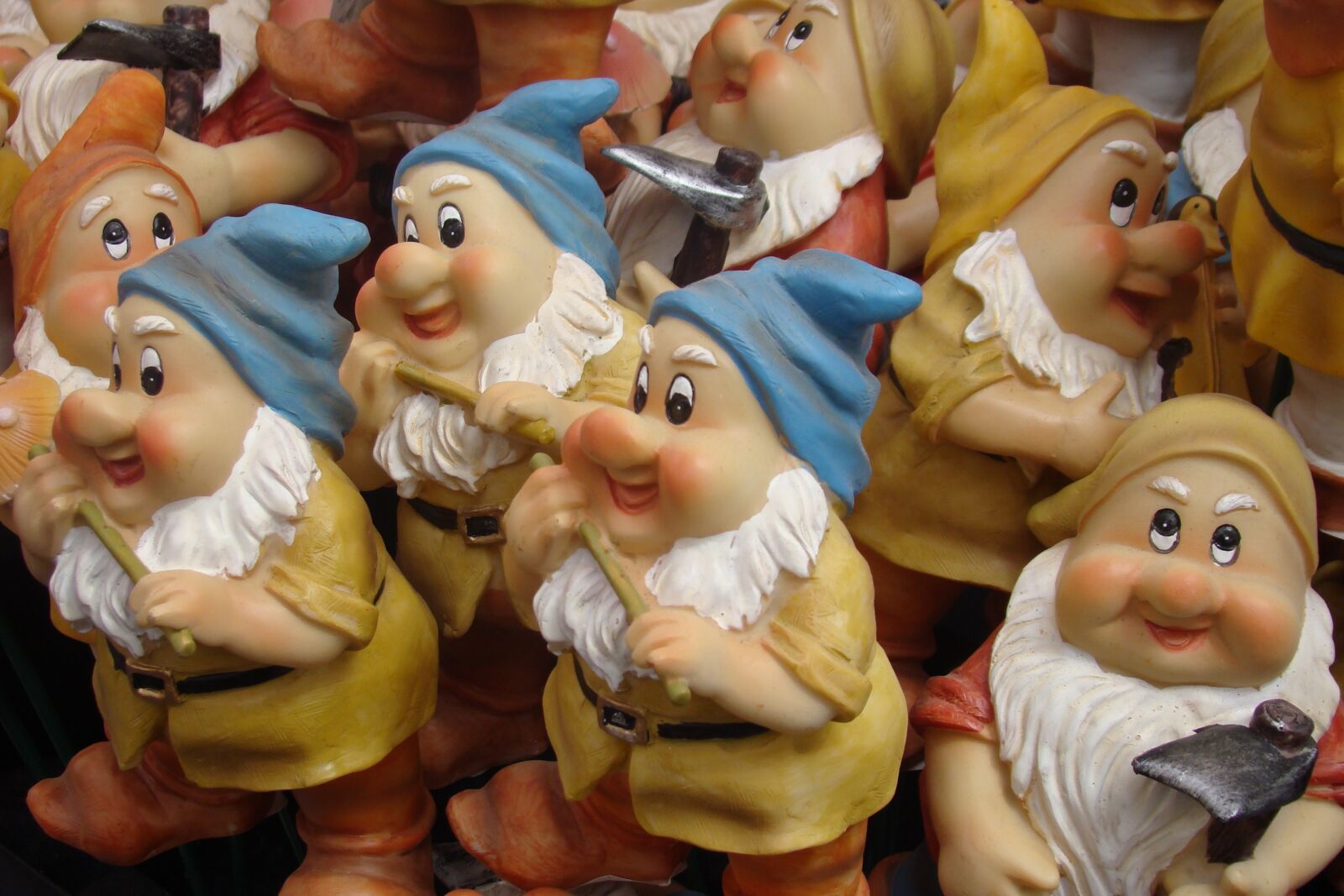 Sony DSC-H9 sample photo. Dwarfs, garden, decorative photography
