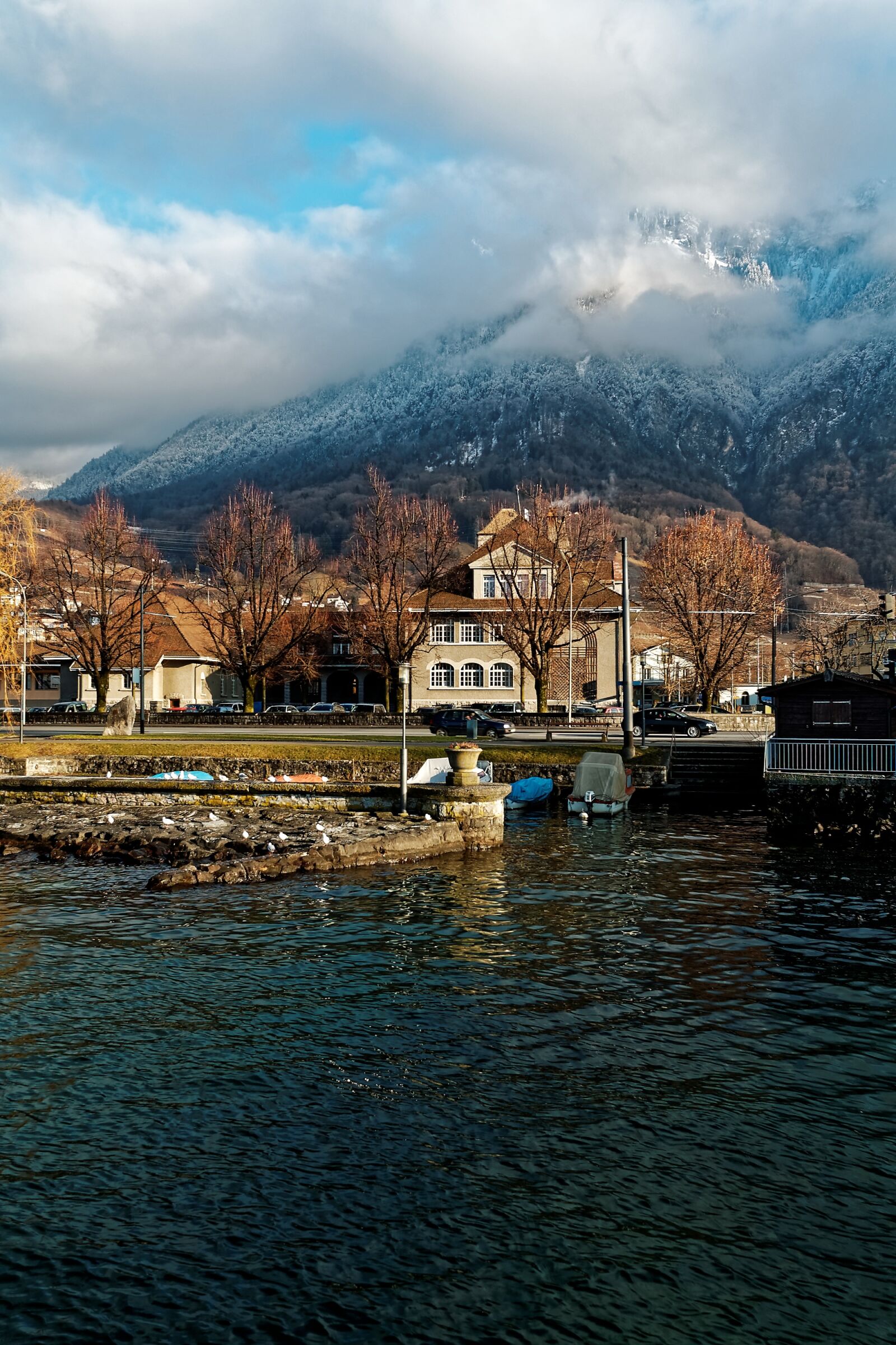 Nikon D50 sample photo. Villeneuve, geneva, lake photography