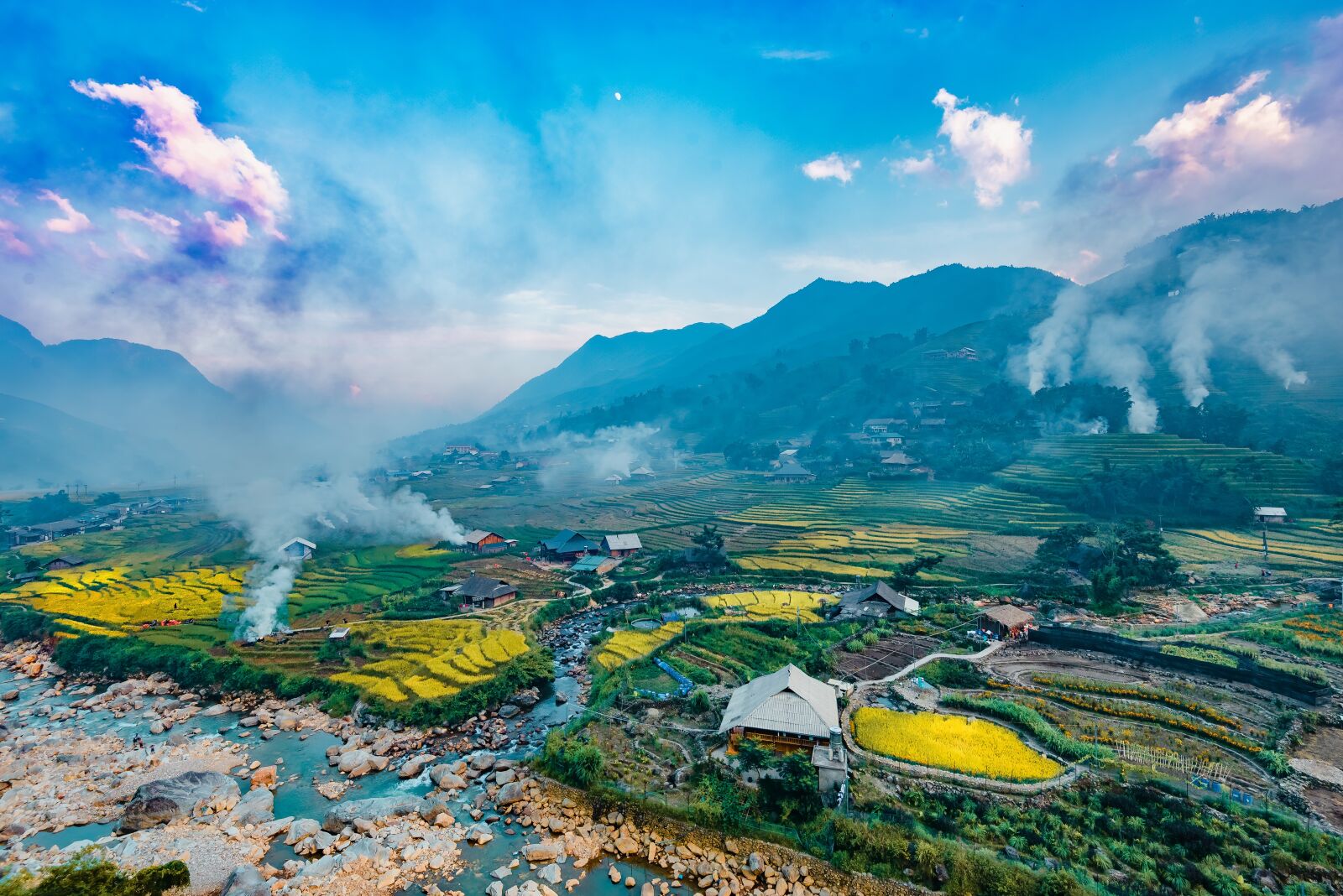 Nikon D750 sample photo. Terraces, vietnam, silk photography