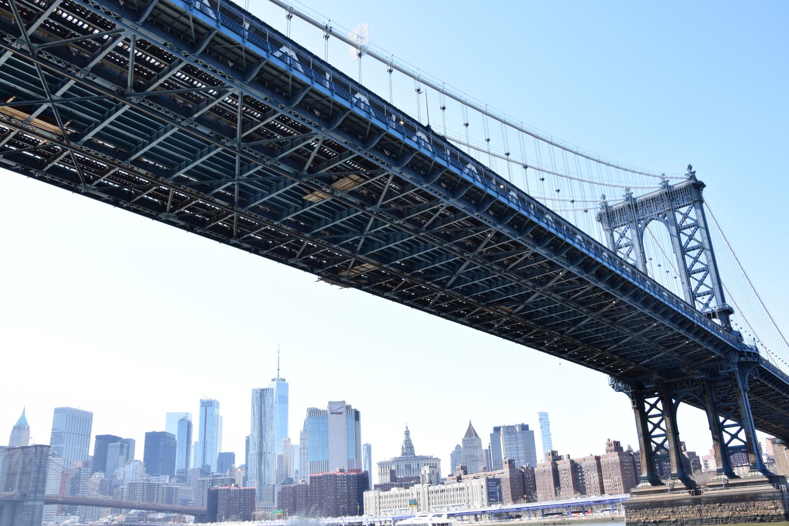 Nikon D3300 sample photo. Manhattan bridge, new york photography