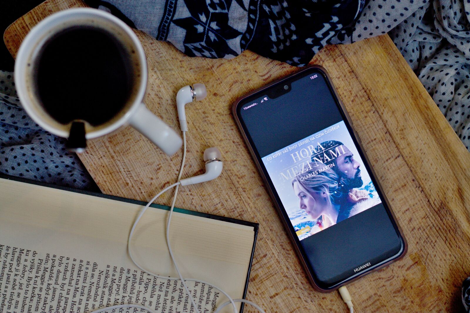 Canon EF 50mm F1.8 II sample photo. Coffee, book, headphones photography