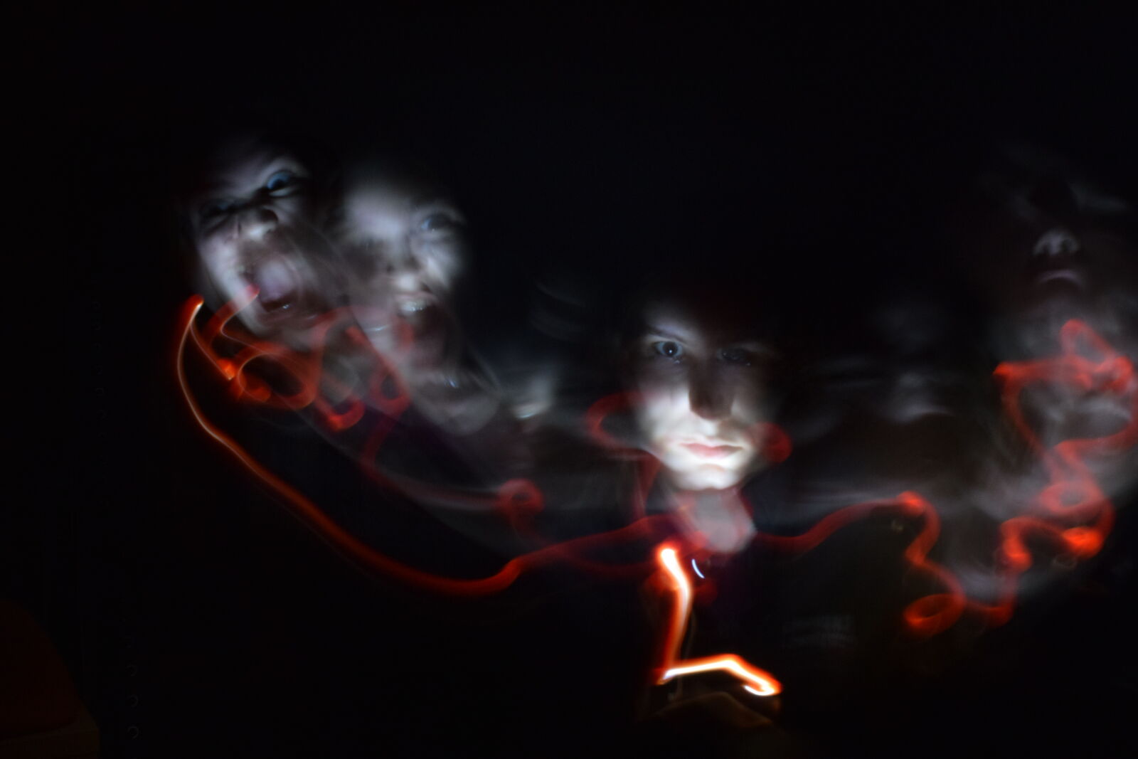 Nikon D3300 sample photo. Blur, creepy, face, light photography