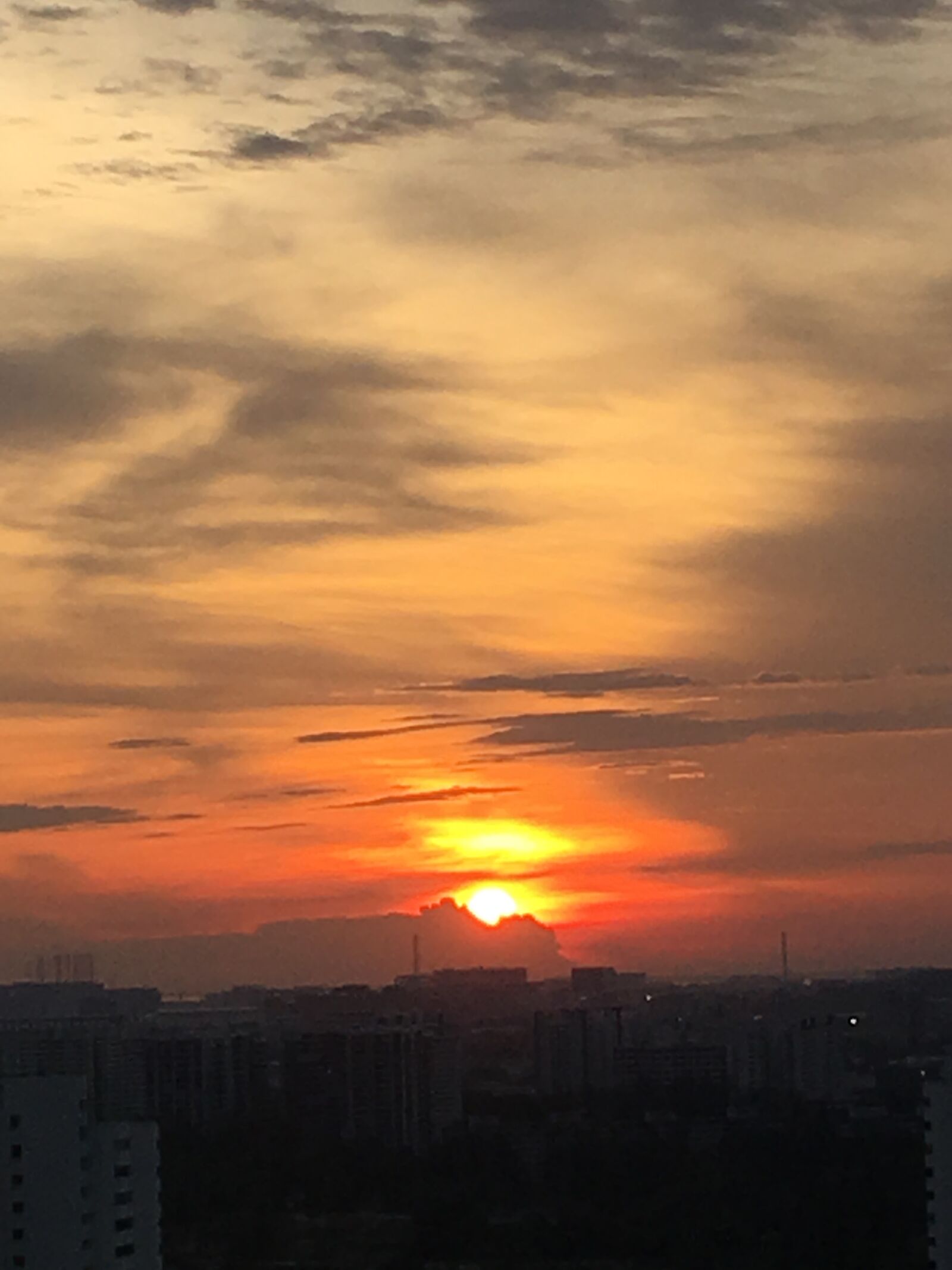 iPhone 6s Plus back camera 4.15mm f/2.2 sample photo. Sunset, singapore, sky photography