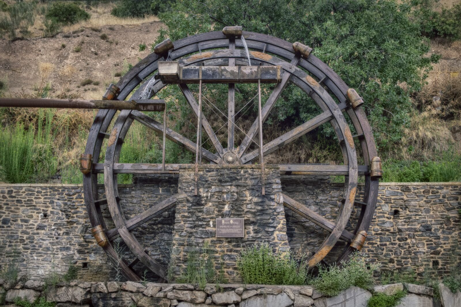 Nikon D3300 sample photo. Noria, water, mill photography