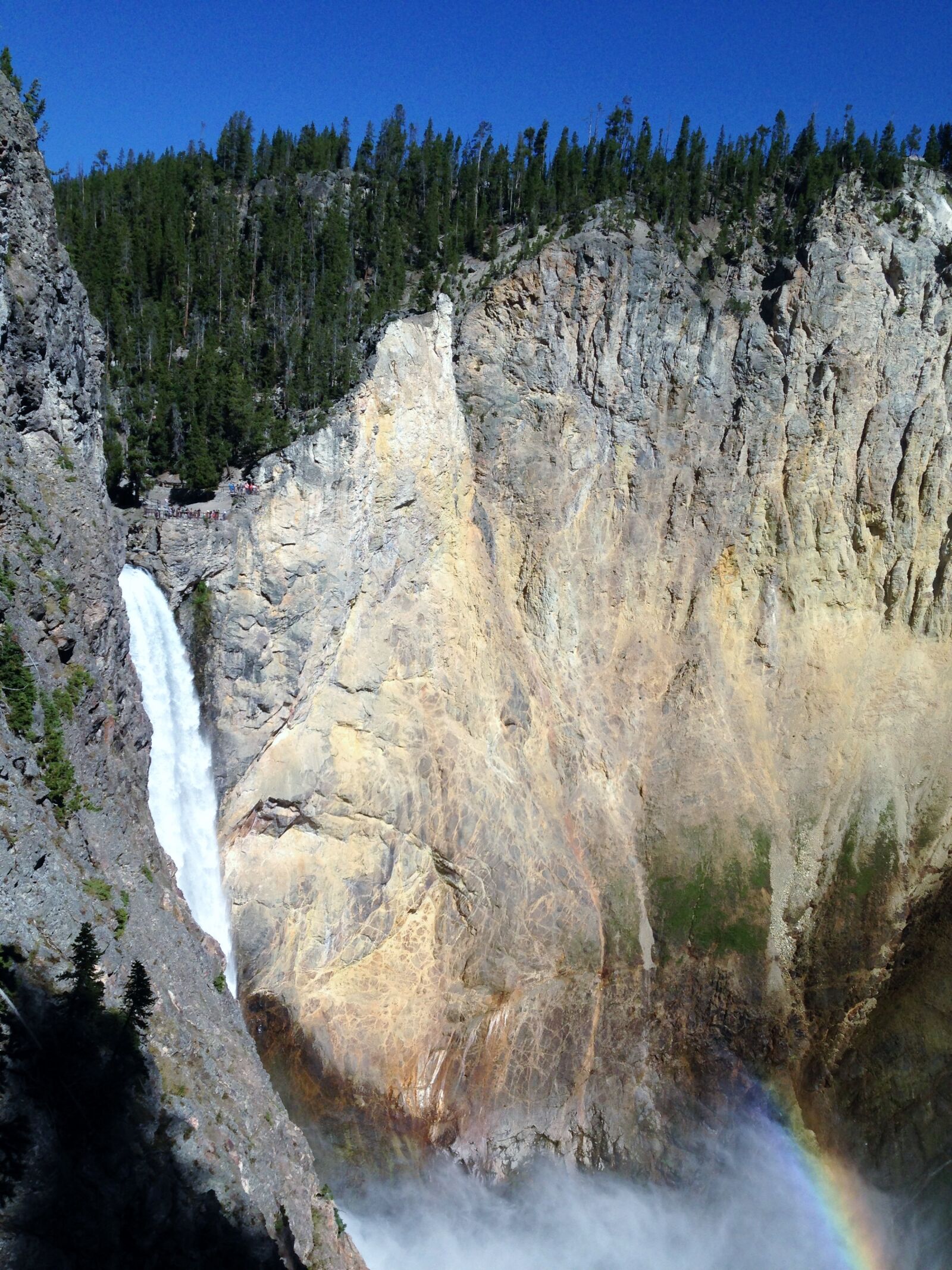 iPhone 5c back camera 4.12mm f/2.4 sample photo. Waterfall, national park, yellow photography