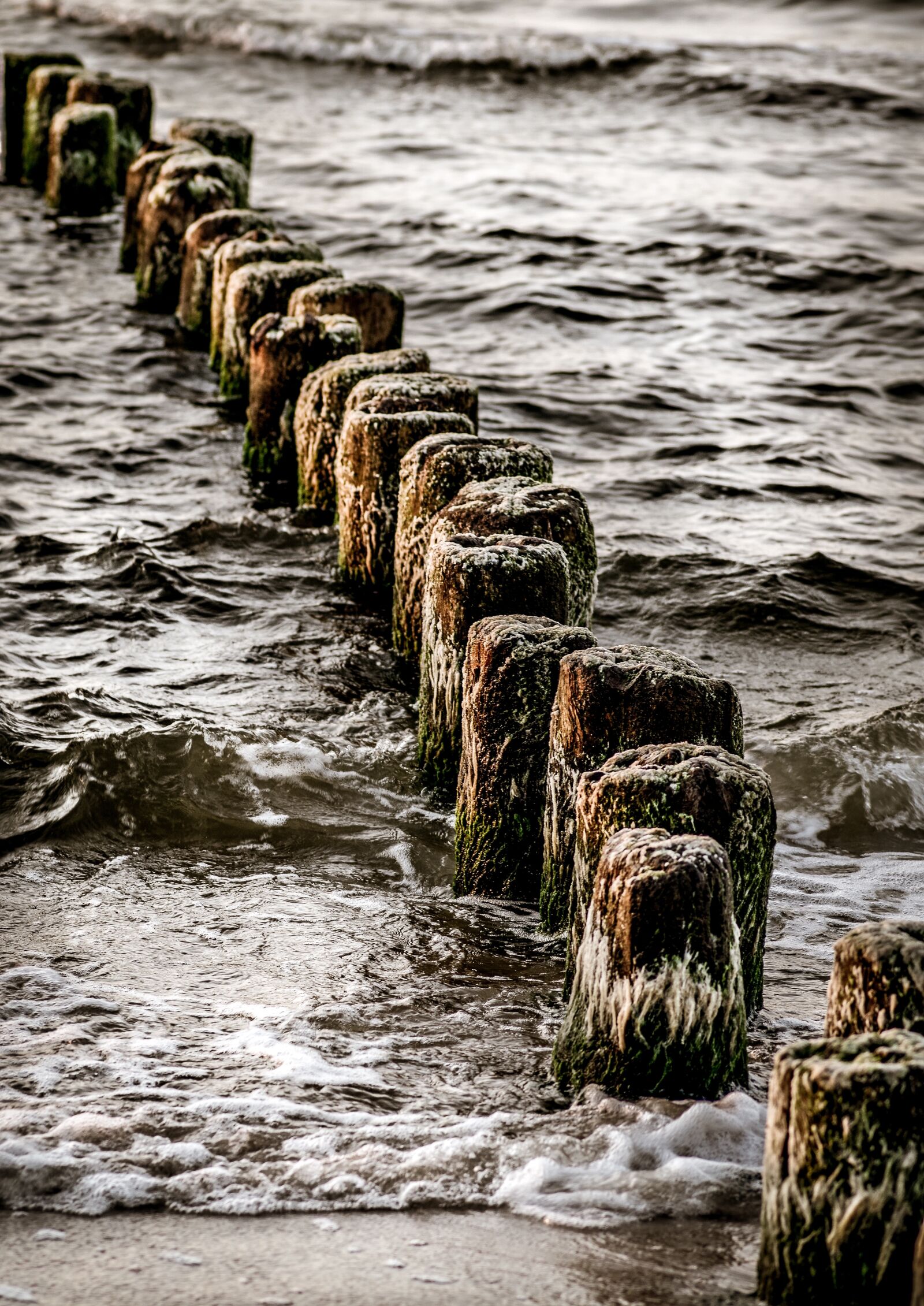 Pentax K-S2 sample photo. Breakwater, sea, the waves photography