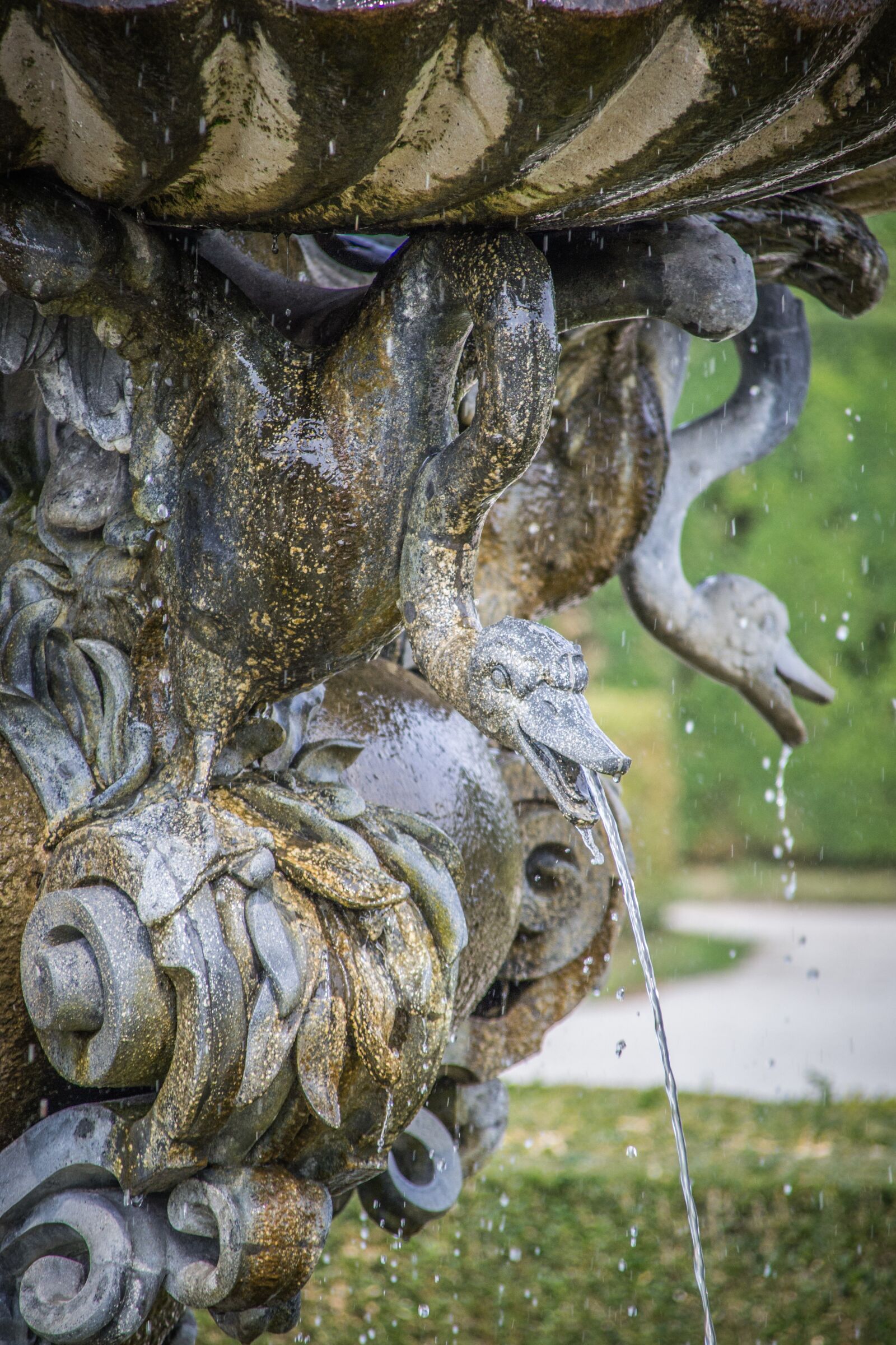 Nikon D3100 sample photo. Fountain, lednický lock, park photography